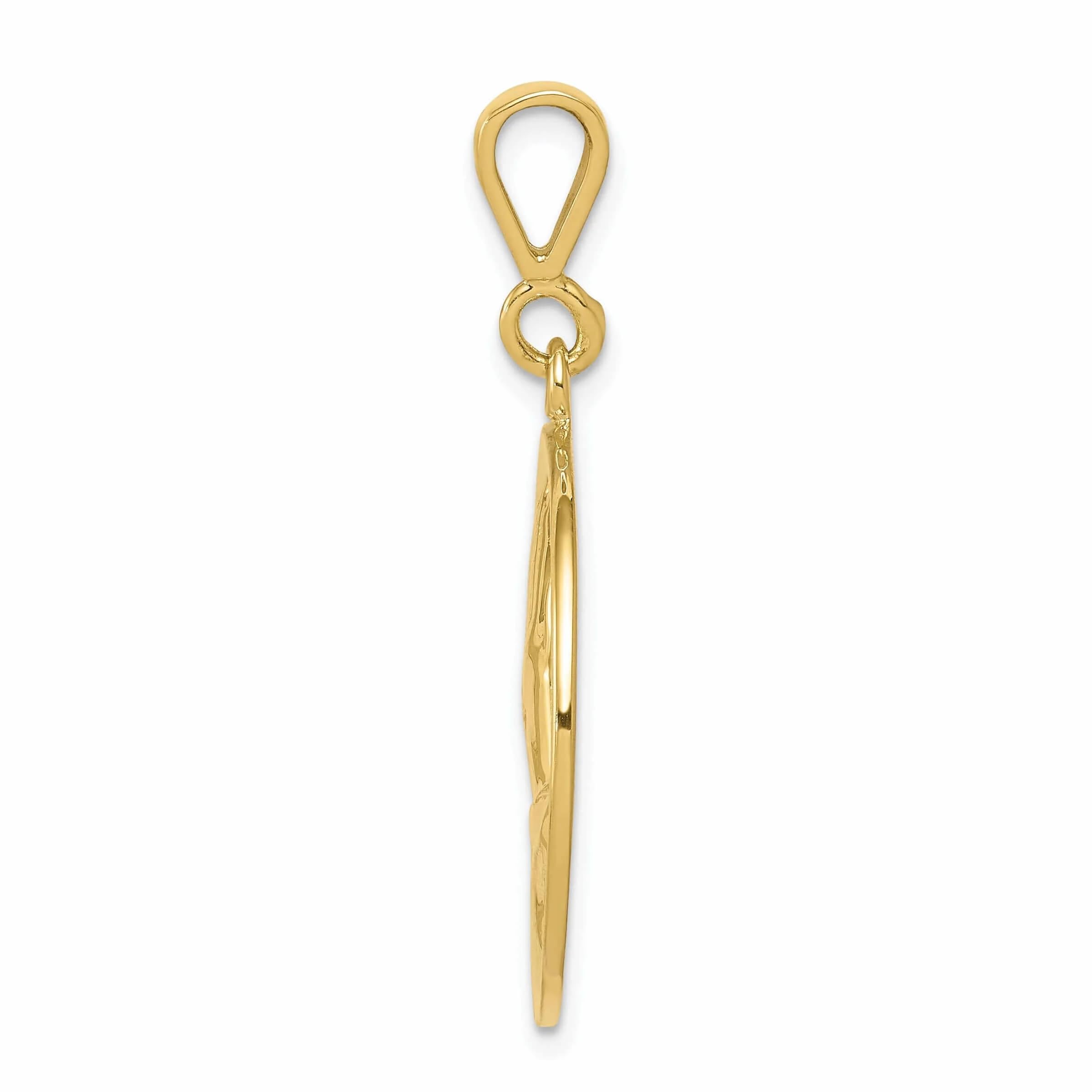 10k Yellow Gold Praying Hands Serenity Pendant Necklace - Religious Jewelry for Women, Inspirational Gift for Faith, Hope & Peace - Perfect for Church, Daily Wear & Special Occasions