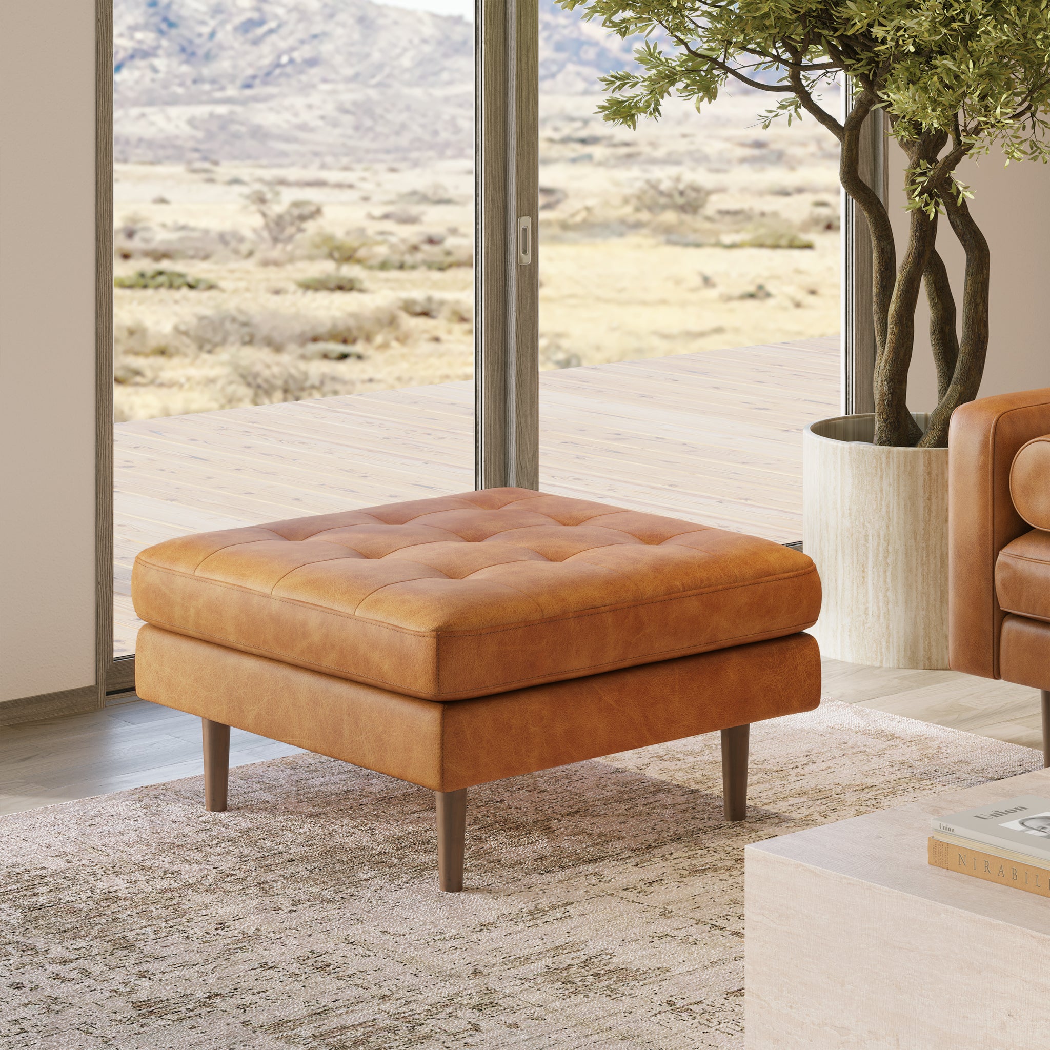 Napa Ottoman - Stylish and Comfortable Footstool for Living Room, Bedroom, or Office | Perfect for Relaxing, Reading, or Extra Seating