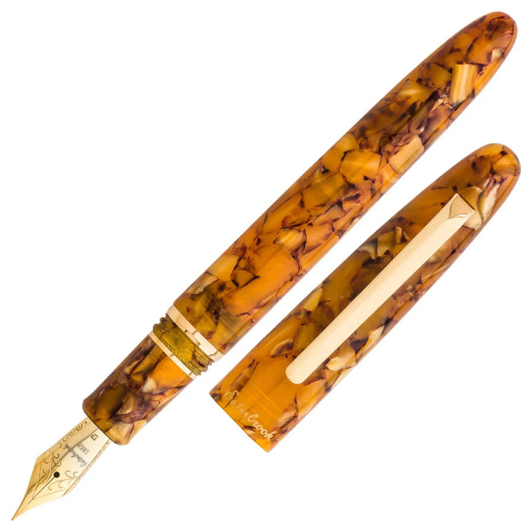 Esterbrook Estie Oversize Fountain Pen - Honeycomb Design with Gold Trim for Luxury Writing, Calligraphy & Gift Giving
