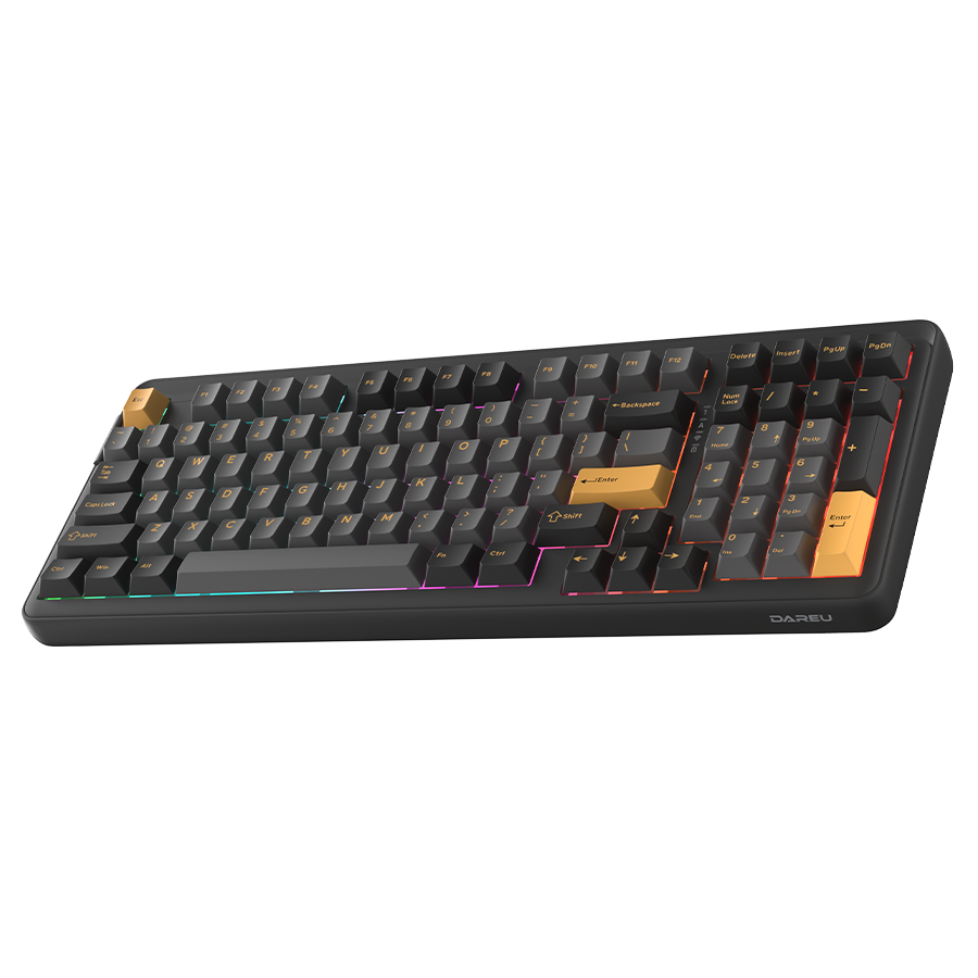 DAREU EK98 Pro Wireless Mechanical Gaming Keyboard - 2.4G/Bluetooth/USB-C Tri-Mode RGB Backlit, Hot-Swappable Switches for PC/Mac - Perfect for Gaming, Office Work & Typing Enthusiasts