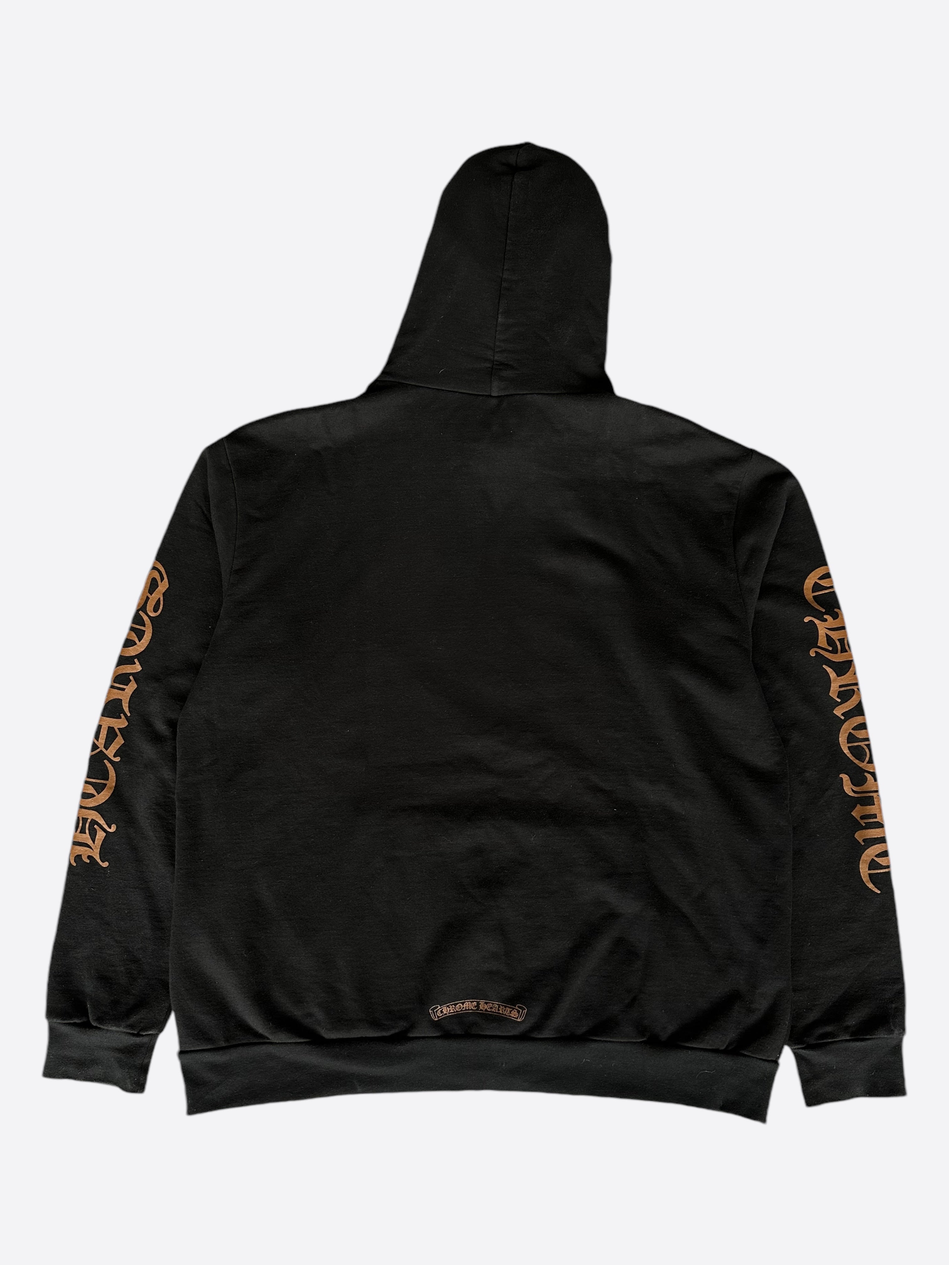 Chrome Hearts Black & Brown Script Print Hoodie - Stylish Streetwear for Men & Women | Perfect for Casual Outfits, Urban Fashion & Everyday Wear
