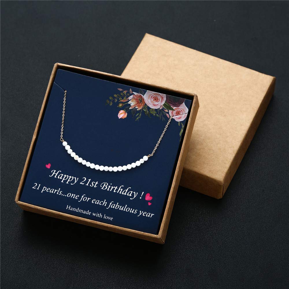 Elegant Pearl Pendant Necklace for Women | Perfect Birthday Gift Jewelry | Ideal for Anniversaries, Mother's Day & Special Occasions