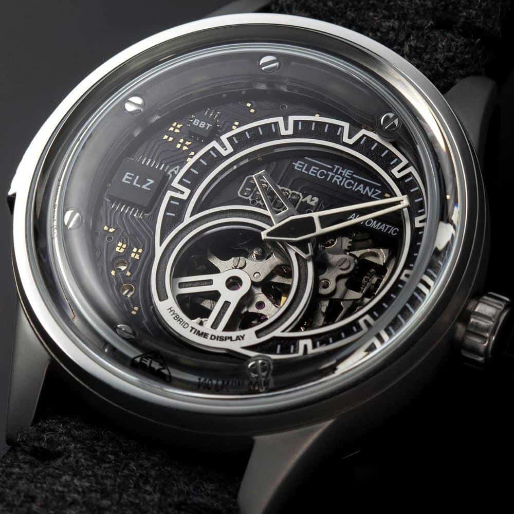 The Electricianz Hybrid E Code Watch - 43mm Stainless Steel Smartwatch for Men | Waterproof & Durable | Perfect for Outdoor Adventures, Work & Daily Wear