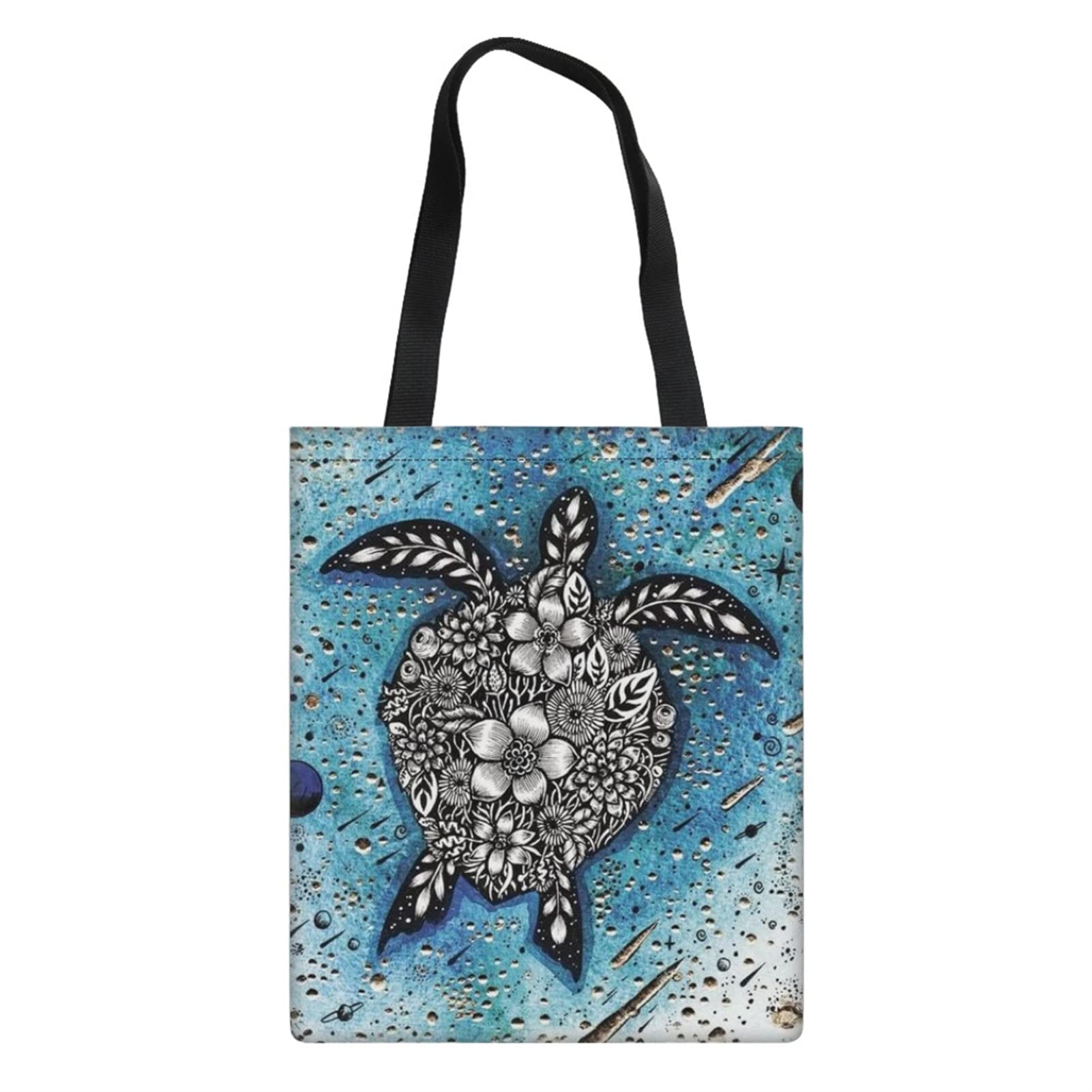 FOR U DESIGNS Women's Canvas Reusable Tote Bag - Eco-Friendly Shopping Bag, Book Bag, Grocery Tote for Women - Perfect for Work, School, Beach & Travel