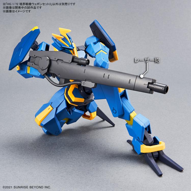 Bandai HG 1/72 Kyoukai Senki Amaim Warrior at the Borderline Weapon Set 3 Model Kit - Anime Mecha Action Figure for Collectors & Hobbyists - Perfect for Display, Customization & Gundam Battles