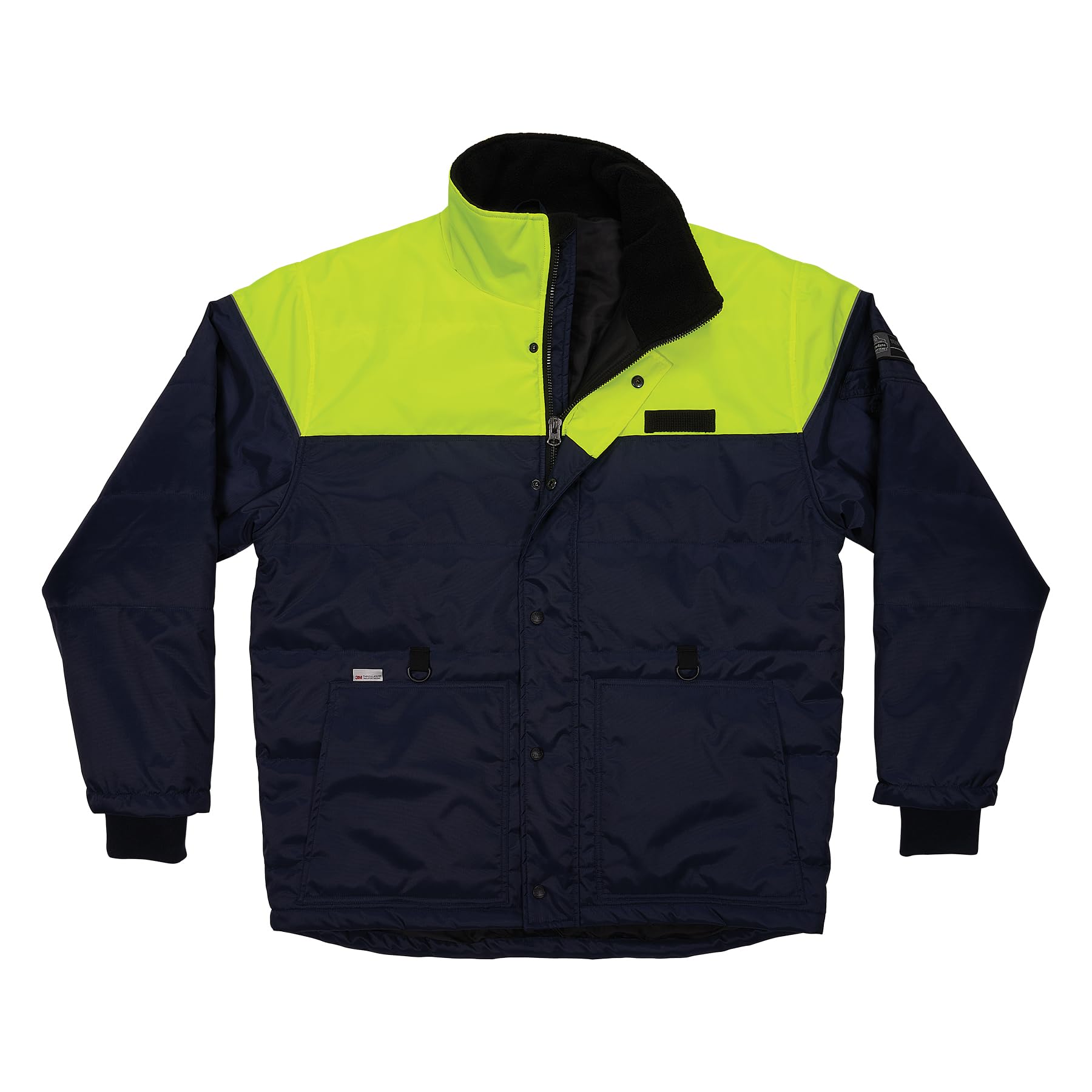 Ergodyne N-Ferno 6476 Insulated Freezer Jacket for Cold Storage Work - Heavy Duty Thermal Protection for Warehouse, Food Processing & Industrial Workers