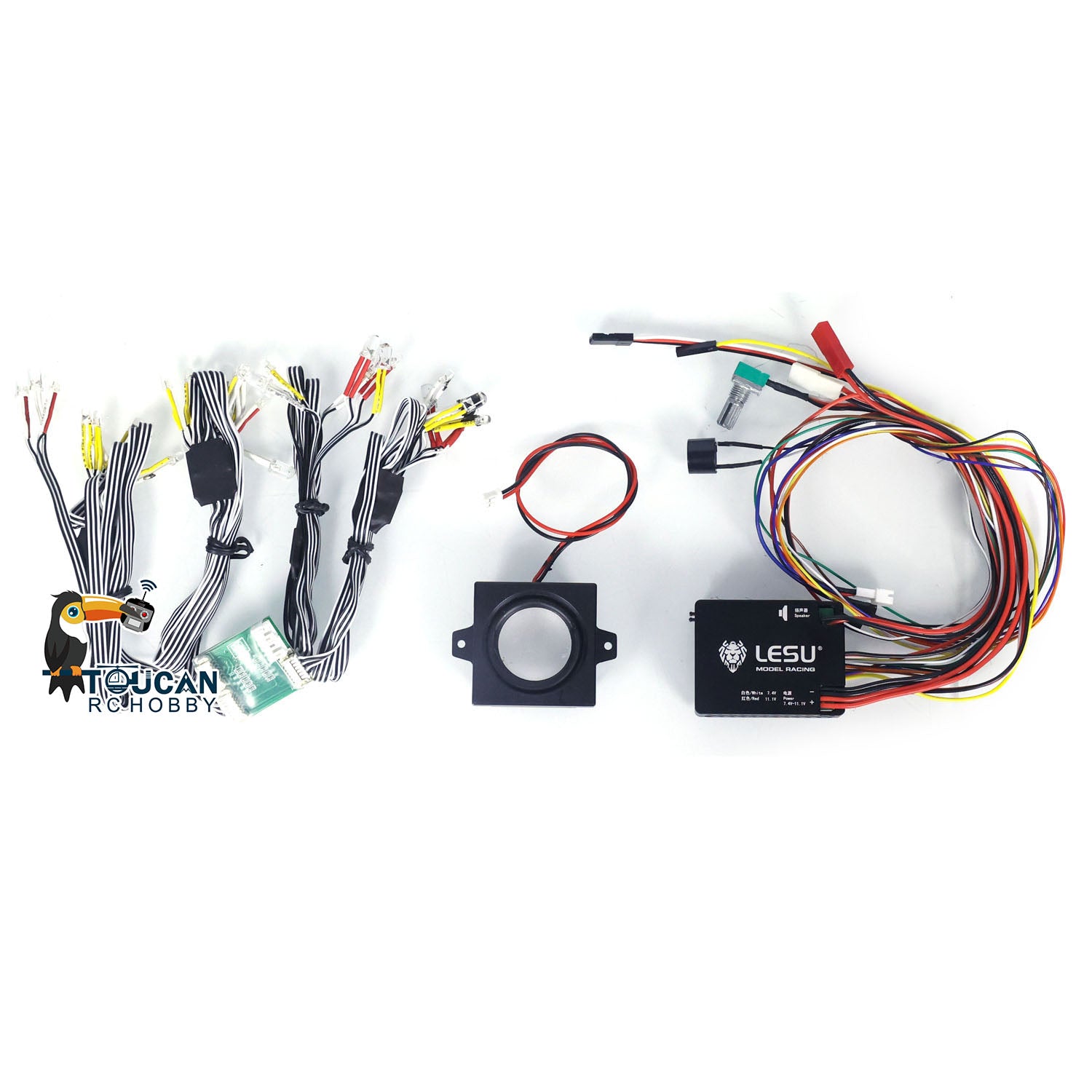 LESU 1/14 Scale RC Dump Truck Sound & LED Light System Module - DIY Upgrade Parts for Construction Vehicle Models | Perfect for RC Enthusiasts & Construction Toy Collectors