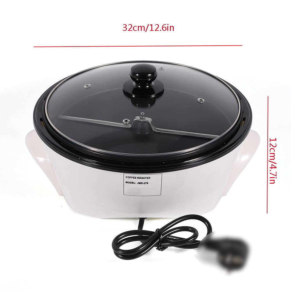 800W Electric Coffee Roaster Machine - 1500g Capacity for Home & Commercial Use, Adjustable Temperature Control, 110V for Perfect Coffee & Popcorn Beans - Ideal for Home Cafes, Coffee Shops & Gourmet Roasting
