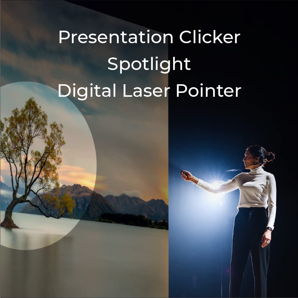 SwiftPoint SurfacePoint Wireless Ergonomic Mouse - Presentation Clicker & MS Surface Pen Replacement | Vertical Pen Grip, Virtual Laser Pointer, Spotlight, Magnifier | Perfect for Remote Work, Online Meetings & Digital Art Creation