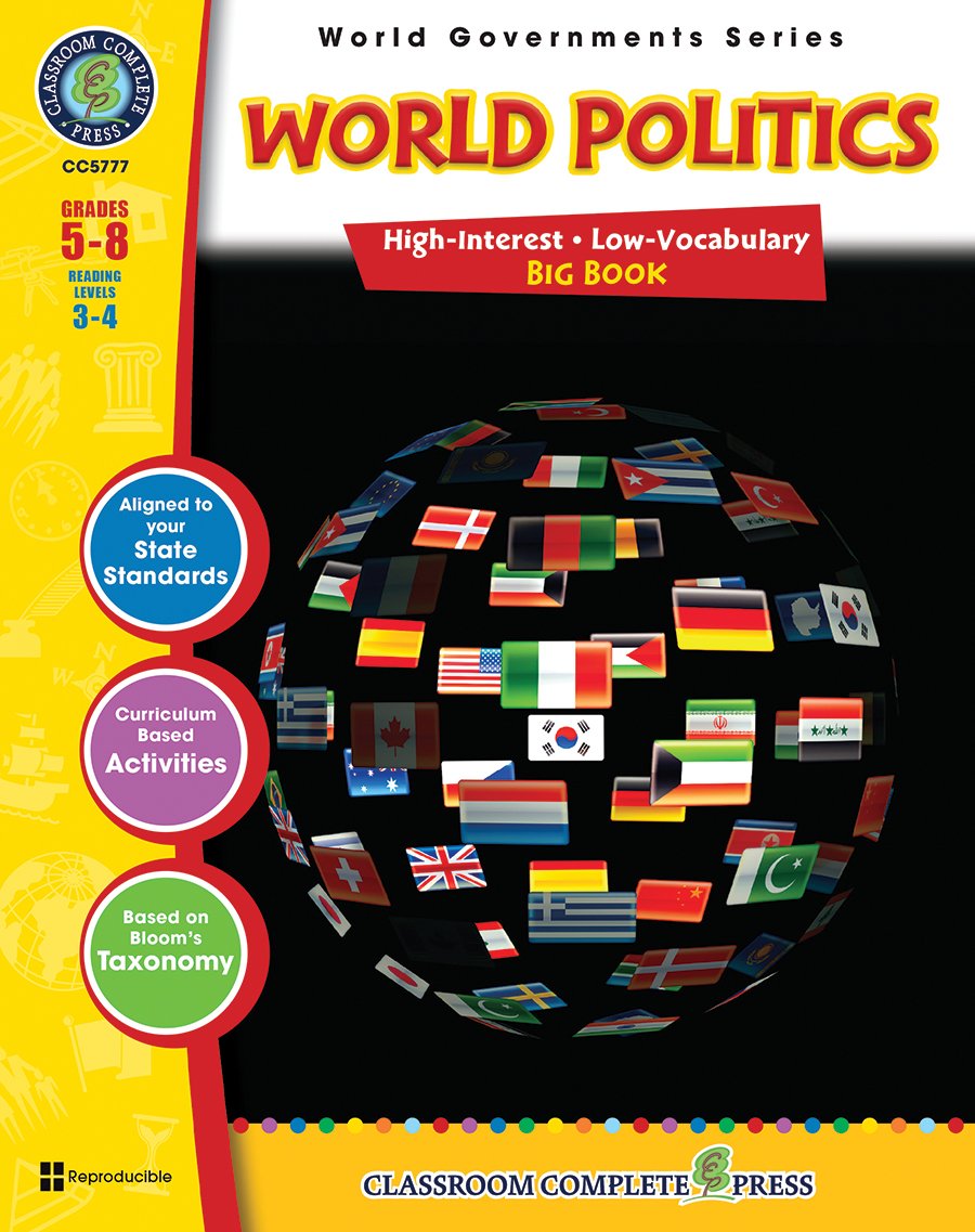 World Governments & Politics Big Book for Grades 5-8 | Social Studies Classroom Resource | Complete Government Curriculum | Homeschool & School Teaching Aid