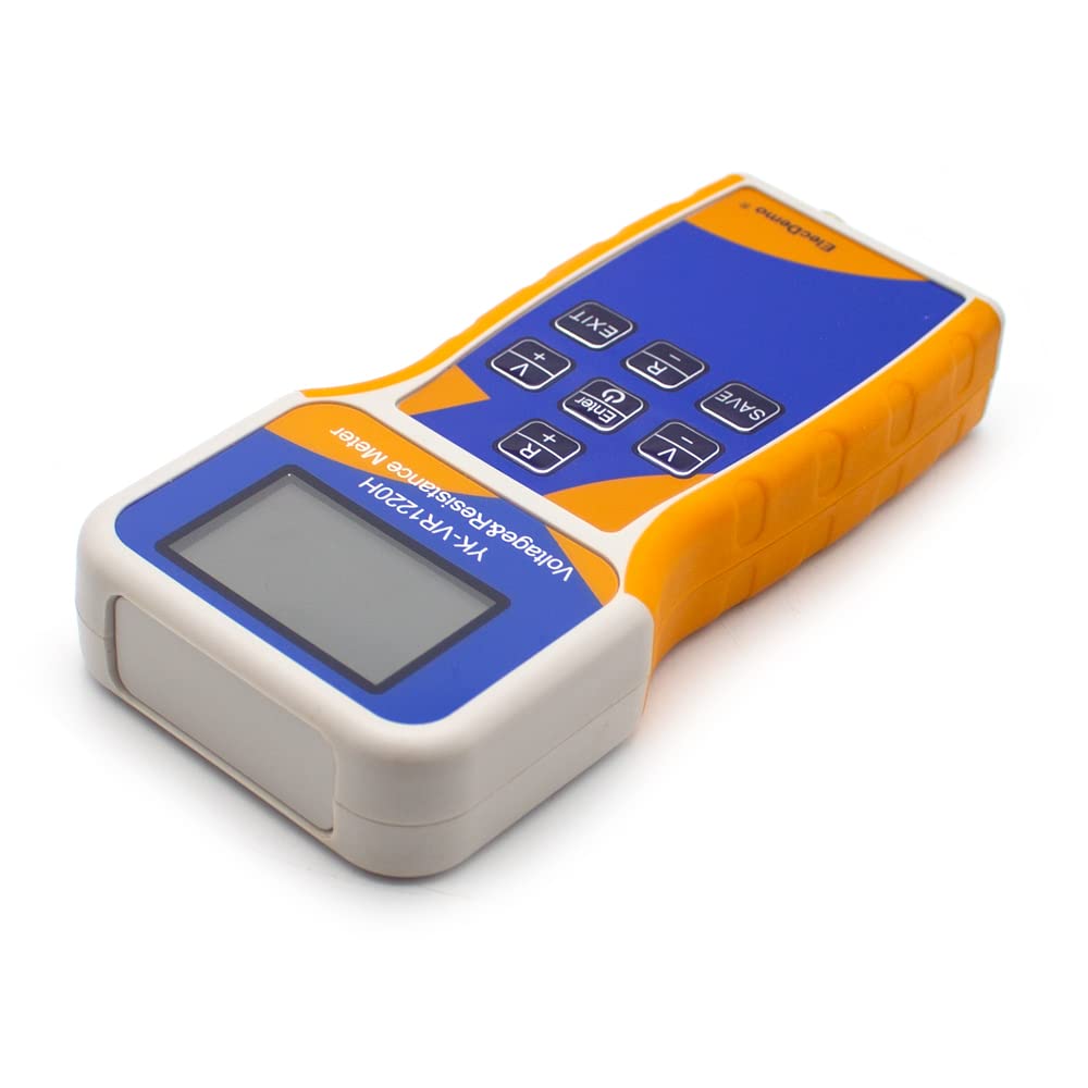 YK-VR1220H Rechargeable High Precision Battery Tester - 0.001mΩ-200Ω Internal Resistance Meter with 0.0001V±120V Voltage Measurement, MicroUSB Charging | Perfect for Automotive, Solar, and DIY Electronics Testing
