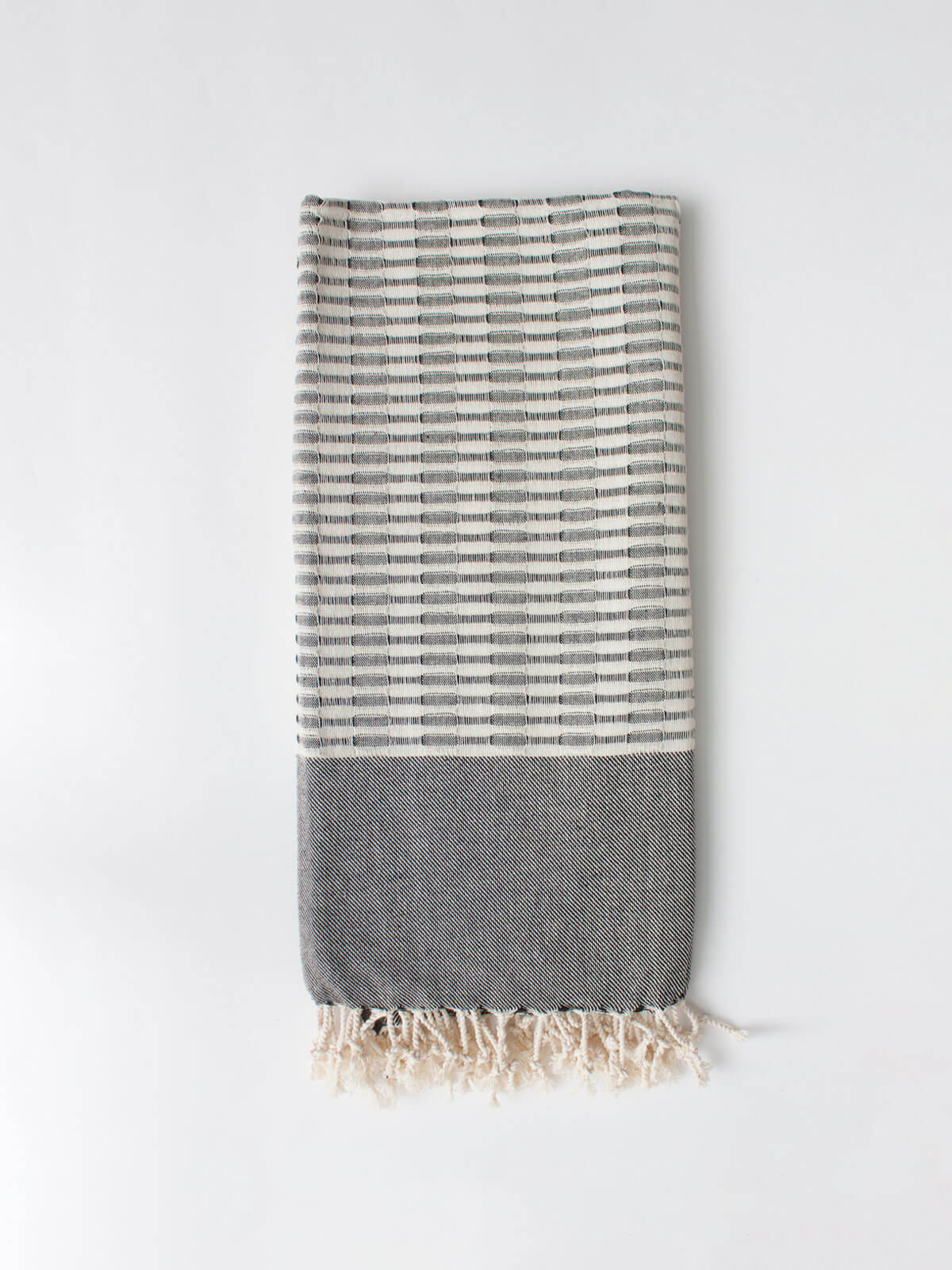 Premium Charcoal Miami Hammam Towel - Soft & Absorbent Turkish Bath Towel for Spa, Beach, Yoga & Travel