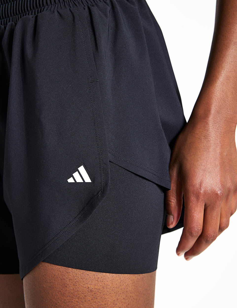 2 in 1 Training Shorts for Men - Breathable Workout Shorts with Built-in Liner - Perfect for Gym, Running & Outdoor Sports - Black