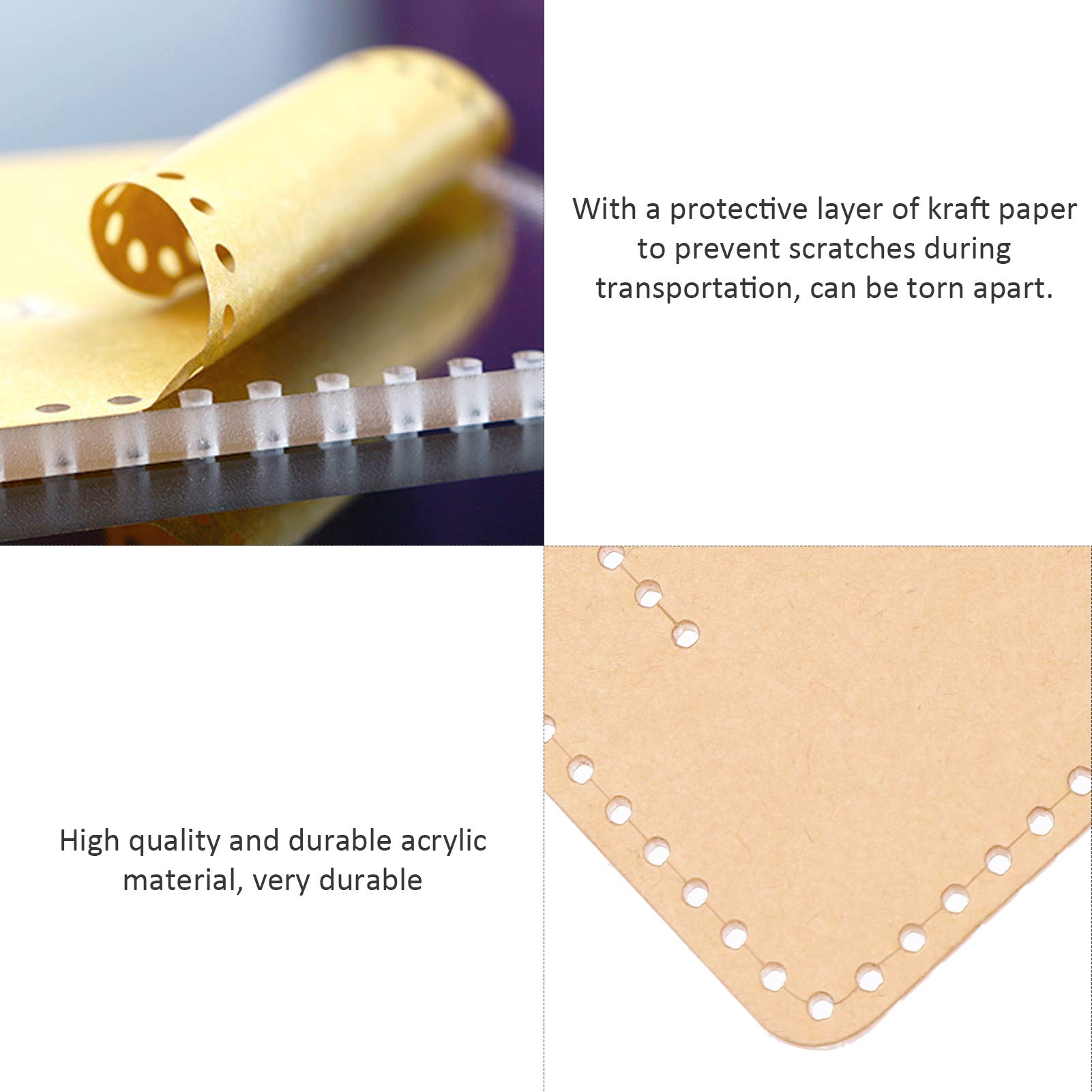 13-Piece Leather Acrylic Template Set - Clear Wallet Pattern Stencils for Leather Crafting, Quilting & Sewing | DIY Leatherworking Tools for Wallets, Bags & Accessories