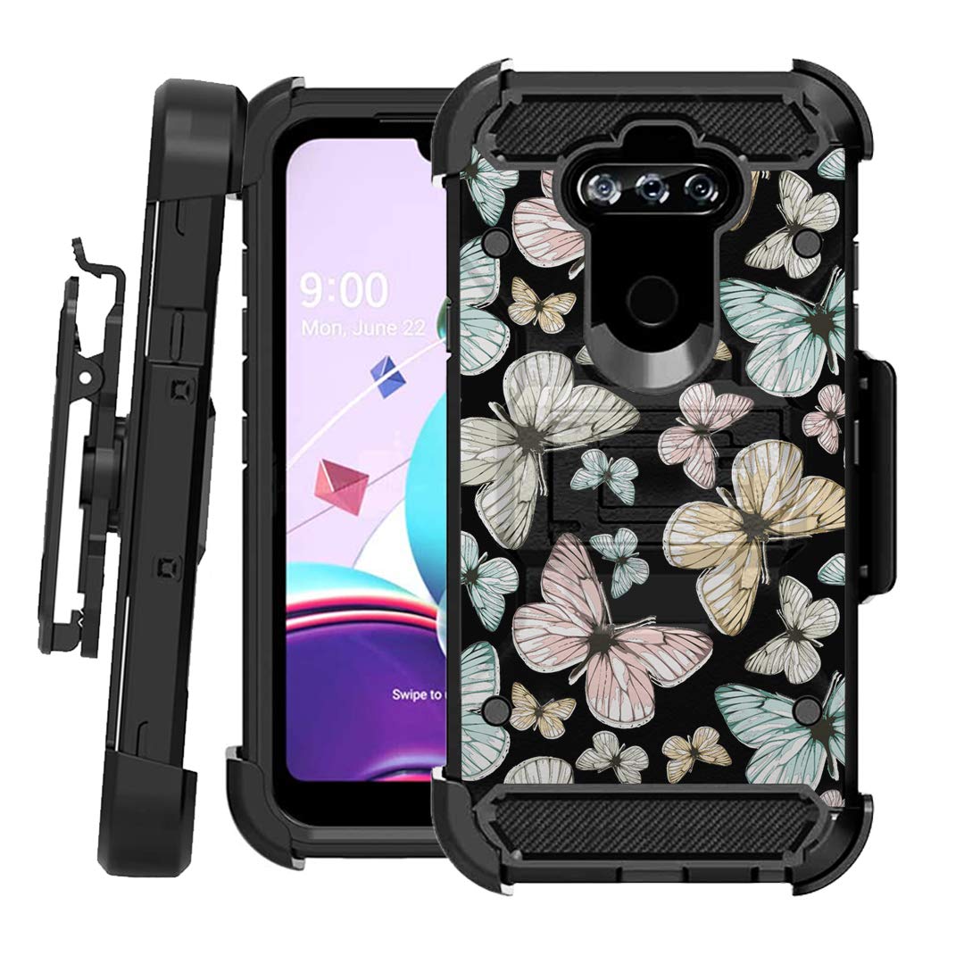 Ohiya Rugged Case for LG K31 - Dual Layer Protection with Kickstand | Perfect for Outdoor & Work Use