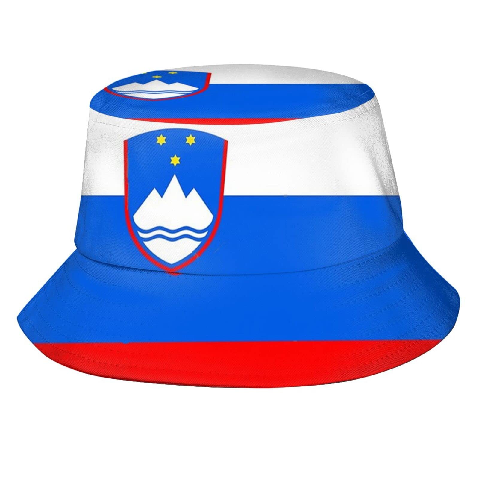 Slovenia Flag Bucket Hat - Packable Sun Protection Wide Brim Hat for Men & Women - Perfect for Outdoor Summer Travel, Beach, Fishing & Hiking
