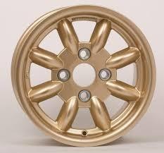 Revolution 13x6.0 8-Spoke Escort Group 4 Gold ET16 Wheel - Lightweight Alloy Rims for Classic Ford Escort MK1 MK2 Racing & Restoration Projects - Perfect for Track Days, Vintage Car Shows & Performance Upgrades