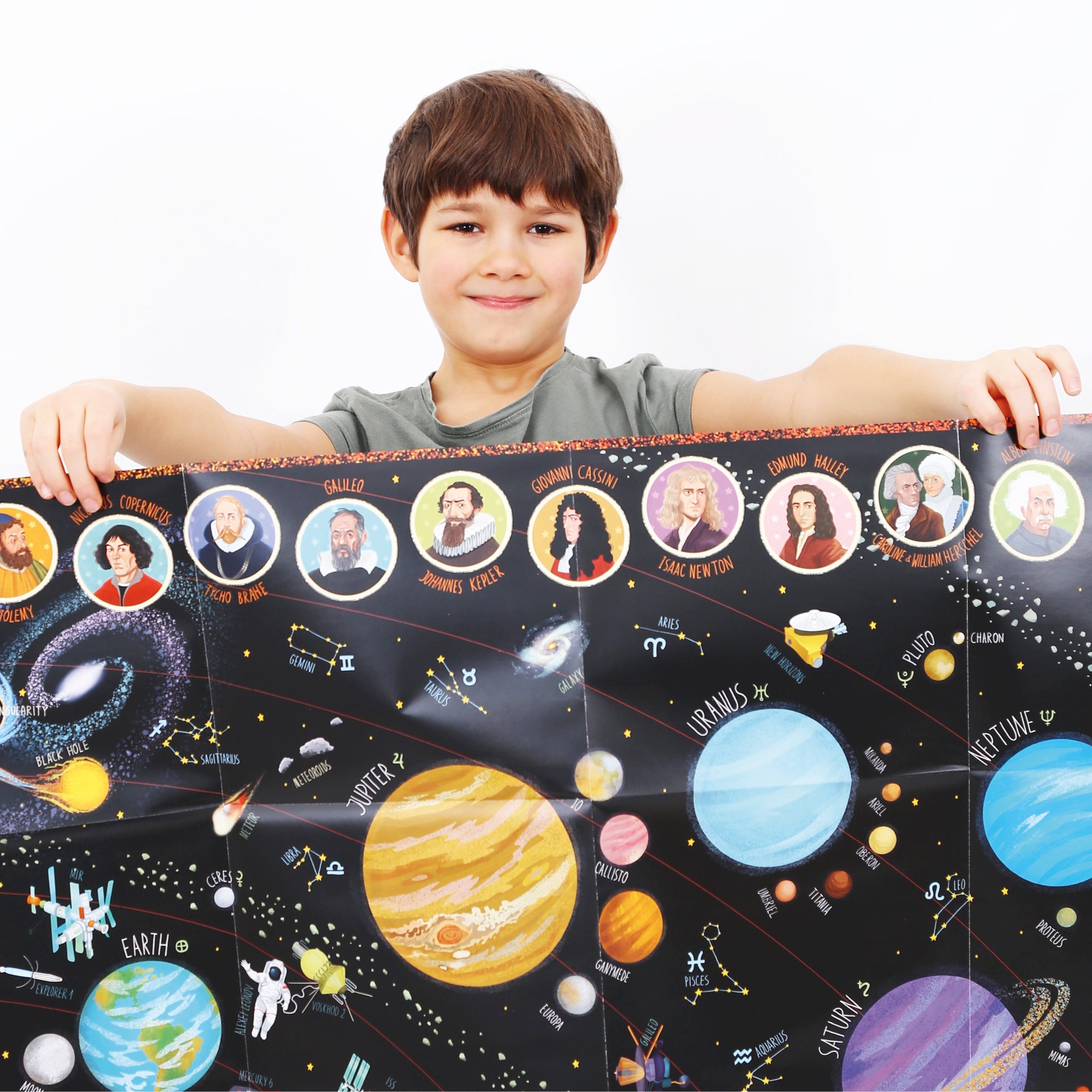 Banana Panda Suuuper Size Solar System Floor Puzzle 300 pc - Educational Space Toy for Kids, Perfect for Learning Planets & STEM Activities at Home or School