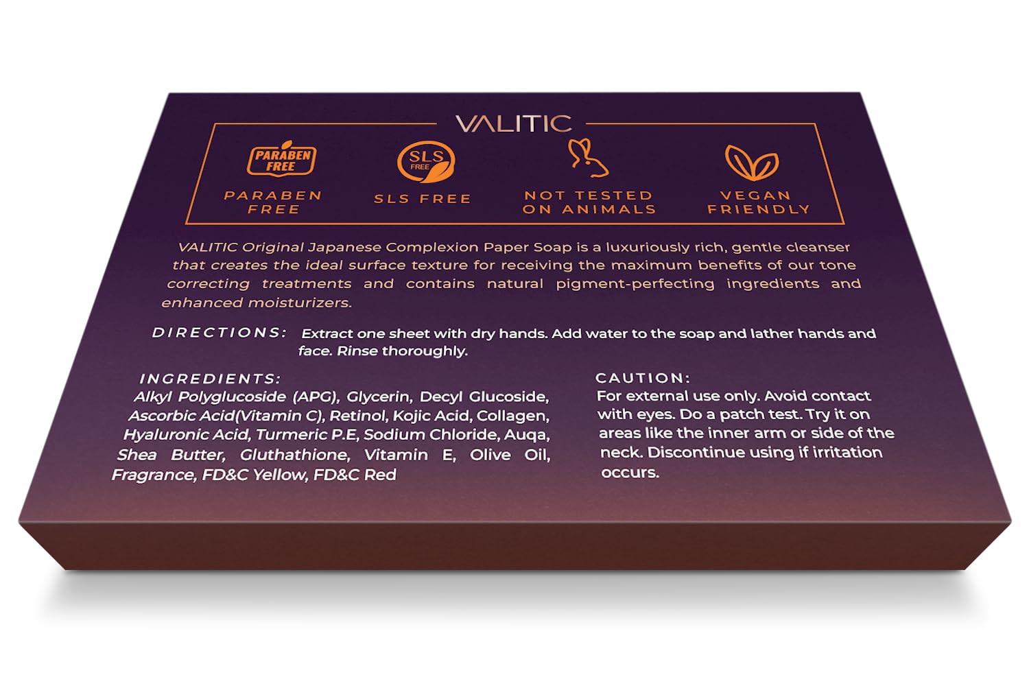 VALITIC Turmeric Kojic Acid Cleansing Soap Melting Sheets - Dark Spot Corrector & Brightening Paper Soap with Vitamin C, Retinol & Collagen - 100 Travel Size Facial Exfoliating Sheets (2 Pack) - Perfect for Travel, Gym & On-the-Go Skincare Routine