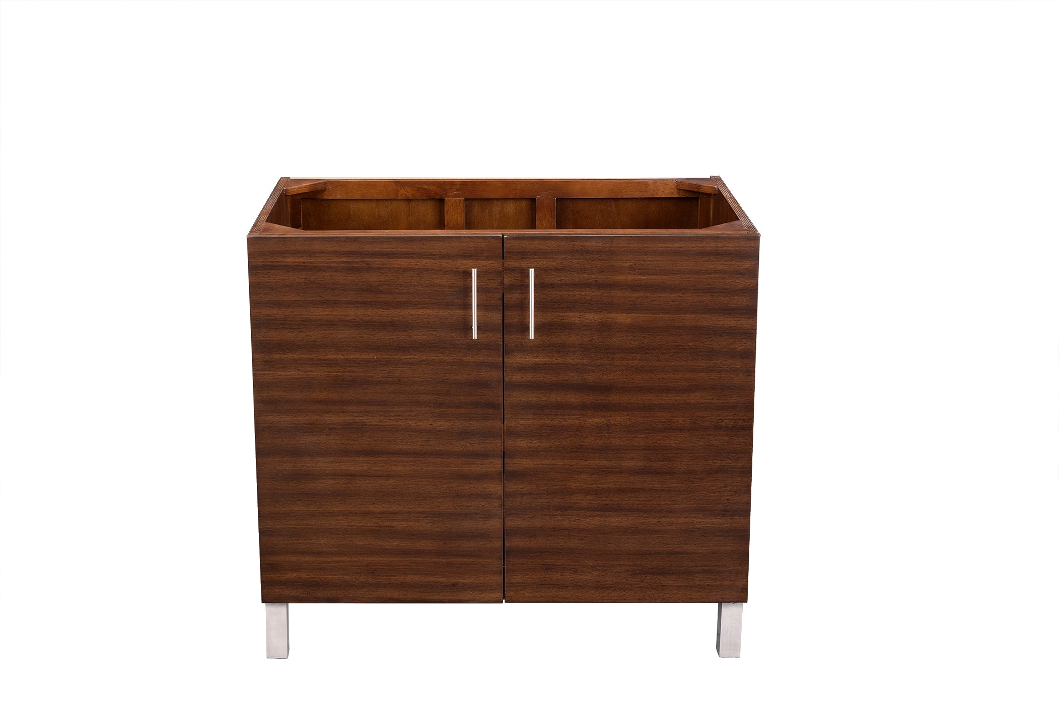 Metropolitan 36 Inch Single Bathroom Vanity in American Walnut - Perfect for Modern Master Bathrooms & Powder Rooms