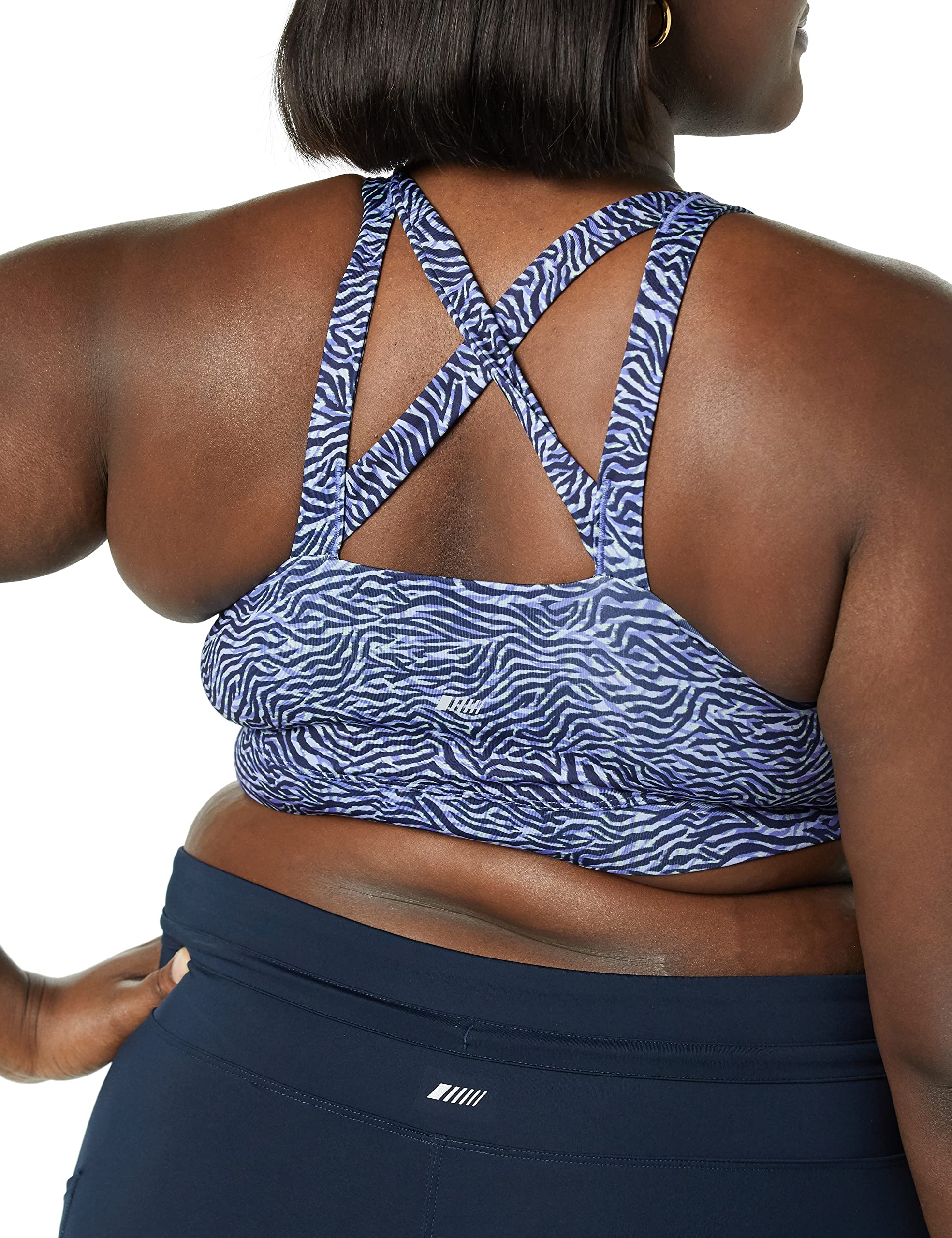 Amazon Essentials Women's Everyday Fitness Sports Bra - Comfortable Strappy Yoga & Workout Top for Running, Gym, and Active Lifestyle