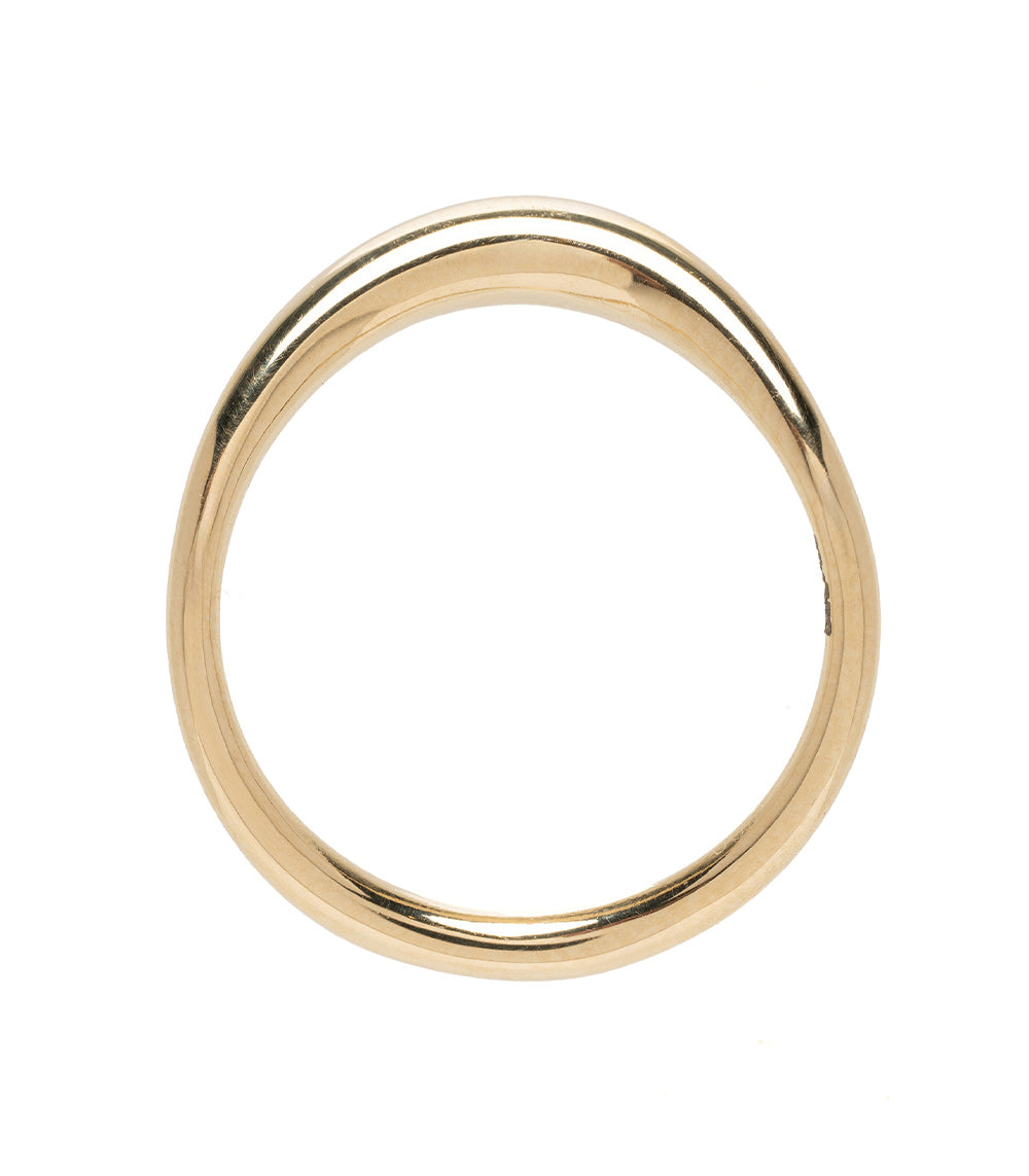 Unique Small Melt Ring - Handcrafted Non-Traditional Engagement Ring for Women | Alternative Wedding Band, Promise Ring & Everyday Boho Jewelry