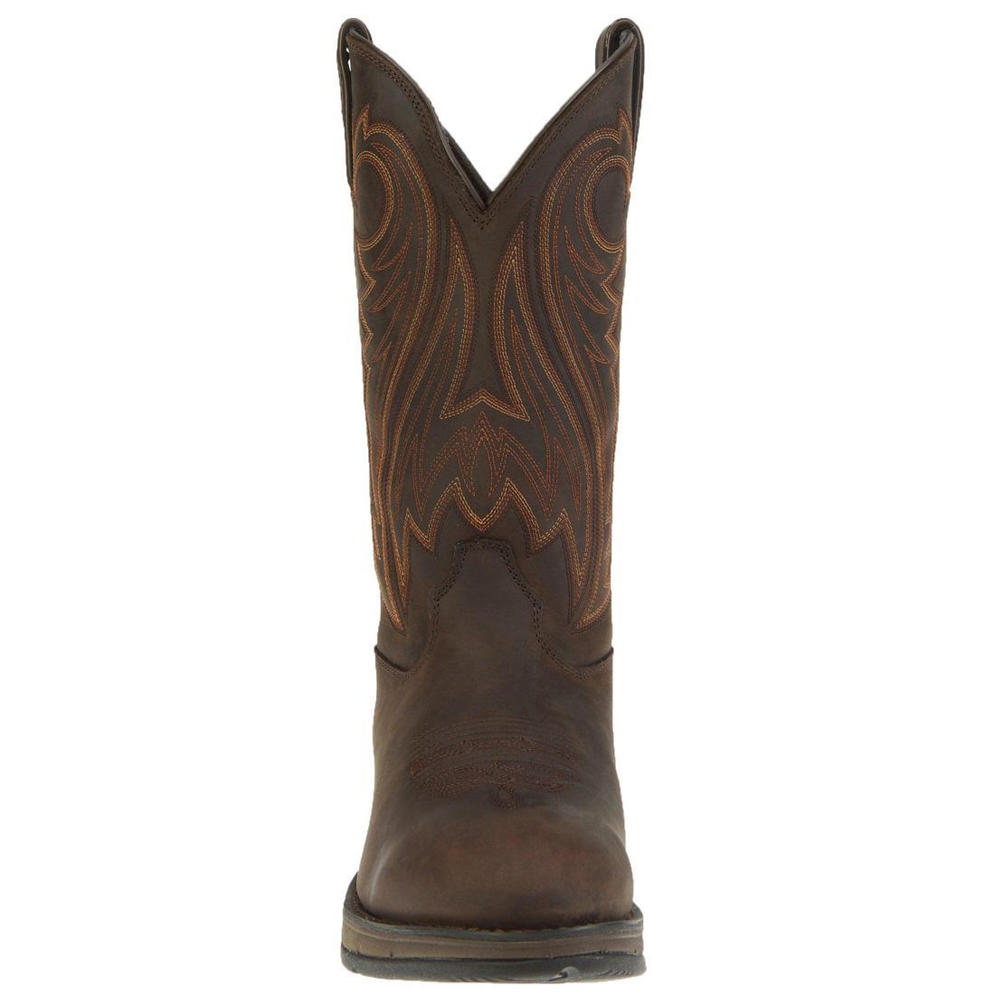 Rebel Chocolate Brown Pull-On Western Boots for Women - Comfortable & Stylish Cowboy Boots for Riding, Country Fashion & Everyday Wear