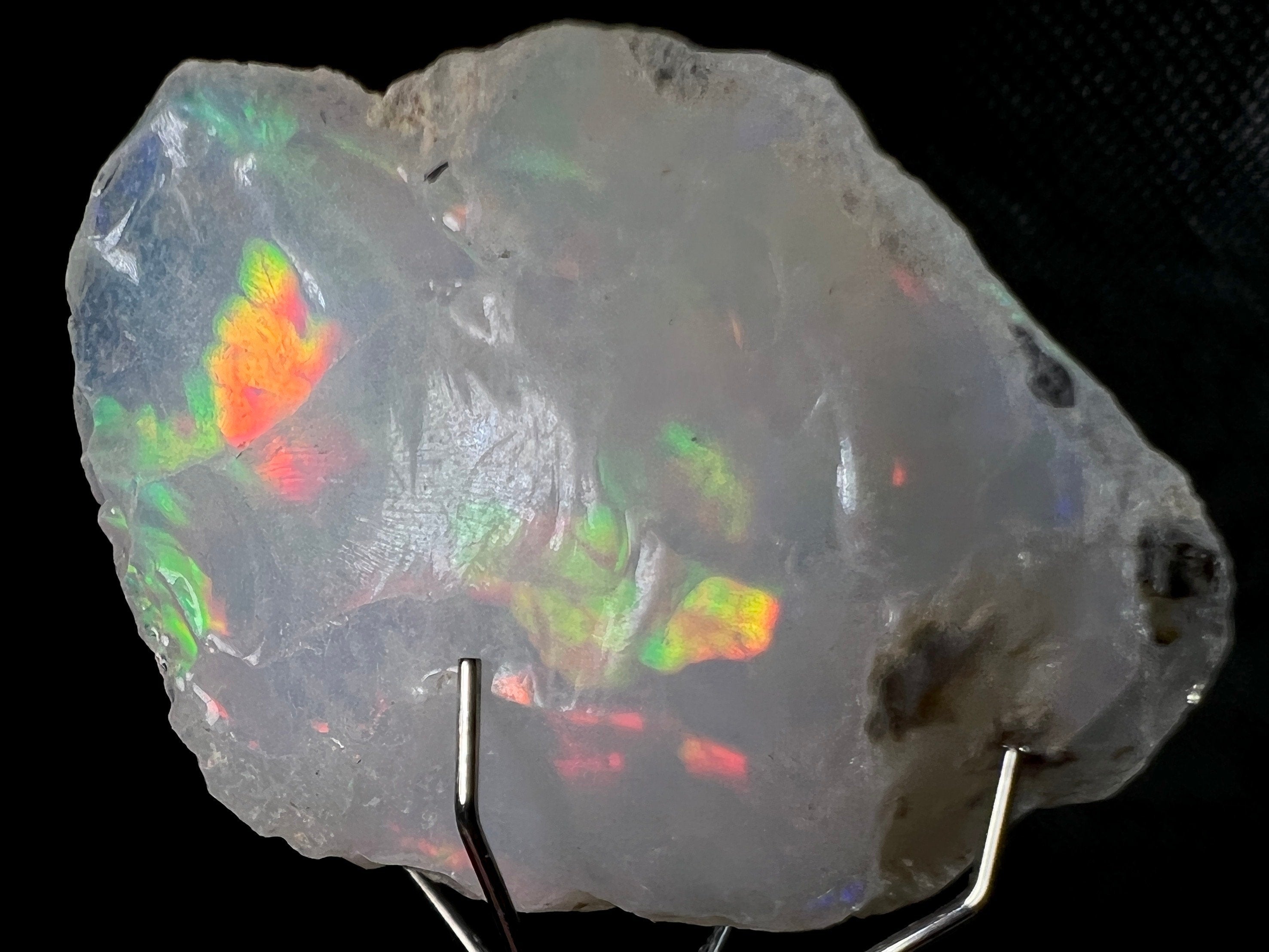 Premium 4A+ Welo Opal Raw Crystal - Natural Cutting Grade Ethiopian Opal, October Birthstone Jewelry Making (50677) | Perfect for Gem Collectors, Wire Wrapping & Healing Crystal Decor