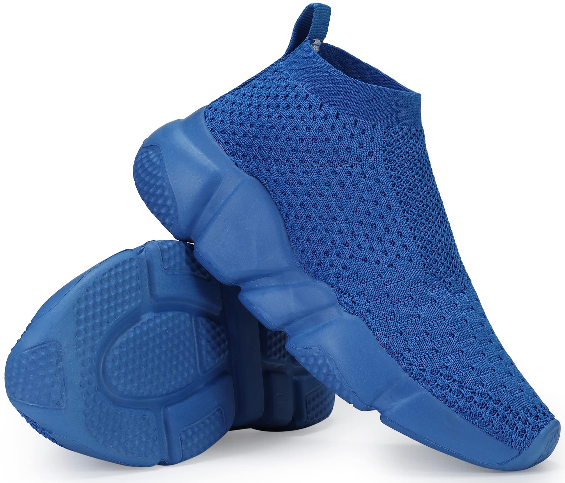 Santiro Boys and Girls Breathable Knit Slip-On Socks Shoes - Comfortable Lightweight Casual Sneakers for Kids Playground, School & Daily Wear