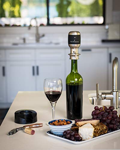 Aervana Electric Wine Aerator & Pourer Dispenser - Wine Decanter for Red & White Wine (750ml & 1.5L) with Stand - Perfect for Home Bars, Dinner Parties & Wine Tasting Events