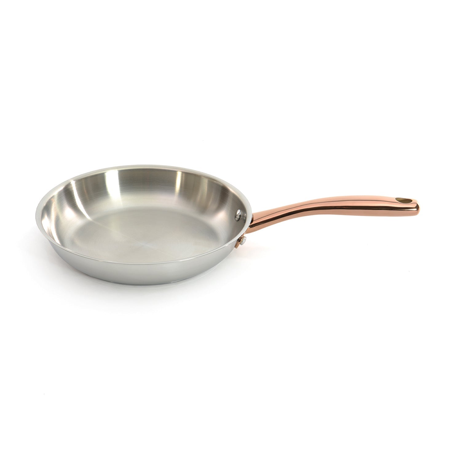 BergHOFF Ouro Gold 5-Piece 18/10 Stainless Steel Flatware Set with Rose Gold Handles - Elegant Dinnerware for Formal Dining, Wedding Gifts & Special Occasions