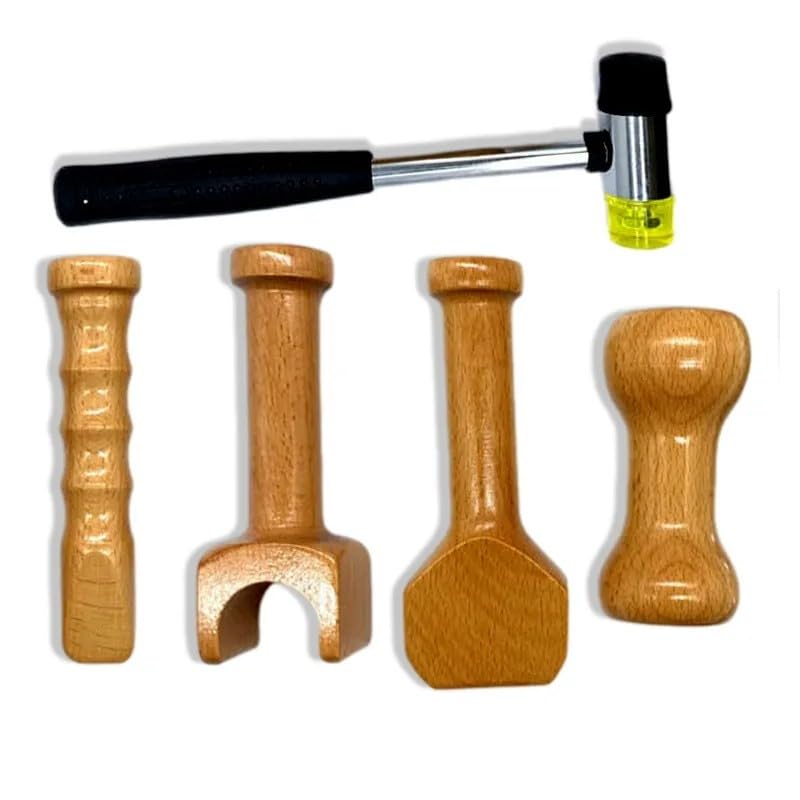 Professional Chiropractic Adjustment Tool Set - Manual Massage Device, Chiropractic Hammer & Chisel for Spinal Alignment & Pain Relief - Perfect for Home Use, Physical Therapy & Chiropractic Clinics