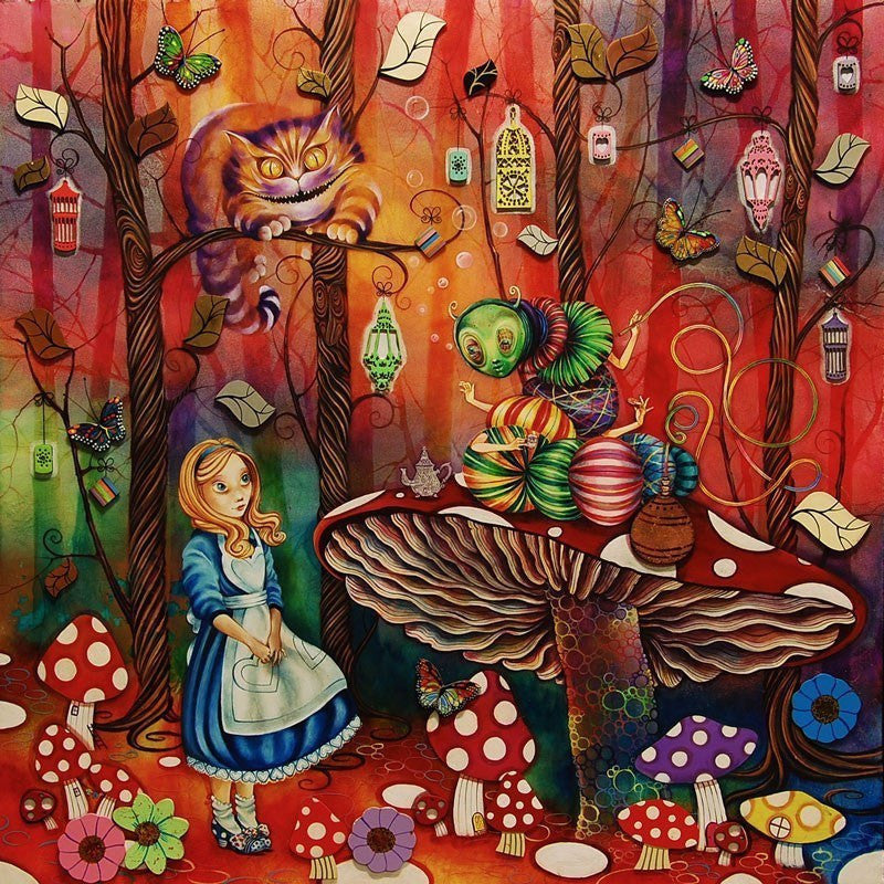 Alice Meets the Caterpillar - Classic Edition | Collectible Book for Fans & Gift Idea | Perfect for Reading Nooks & Literary Collections