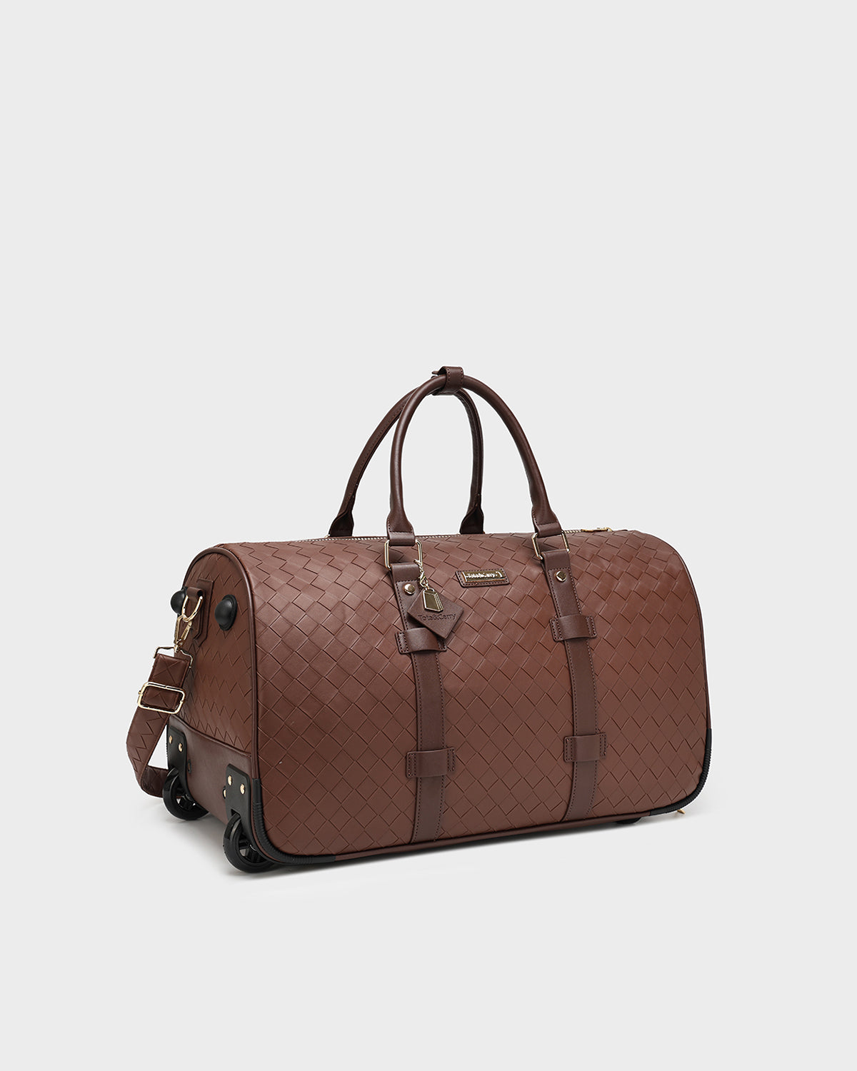 Bodega Rolling Duffle Bag - Brown Travel Luggage for Men & Women | Gym, Sports, Weekend Getaways & Business Trips