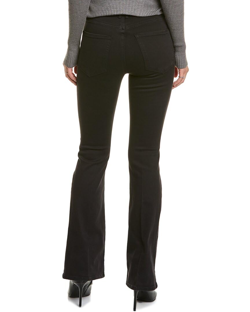 Good American Good Legs Flare Jeans for Women - Black, Size 2/26 | High Waist Stretch Denim Pants | Perfect for Casual Wear, Date Night & Office Outfits