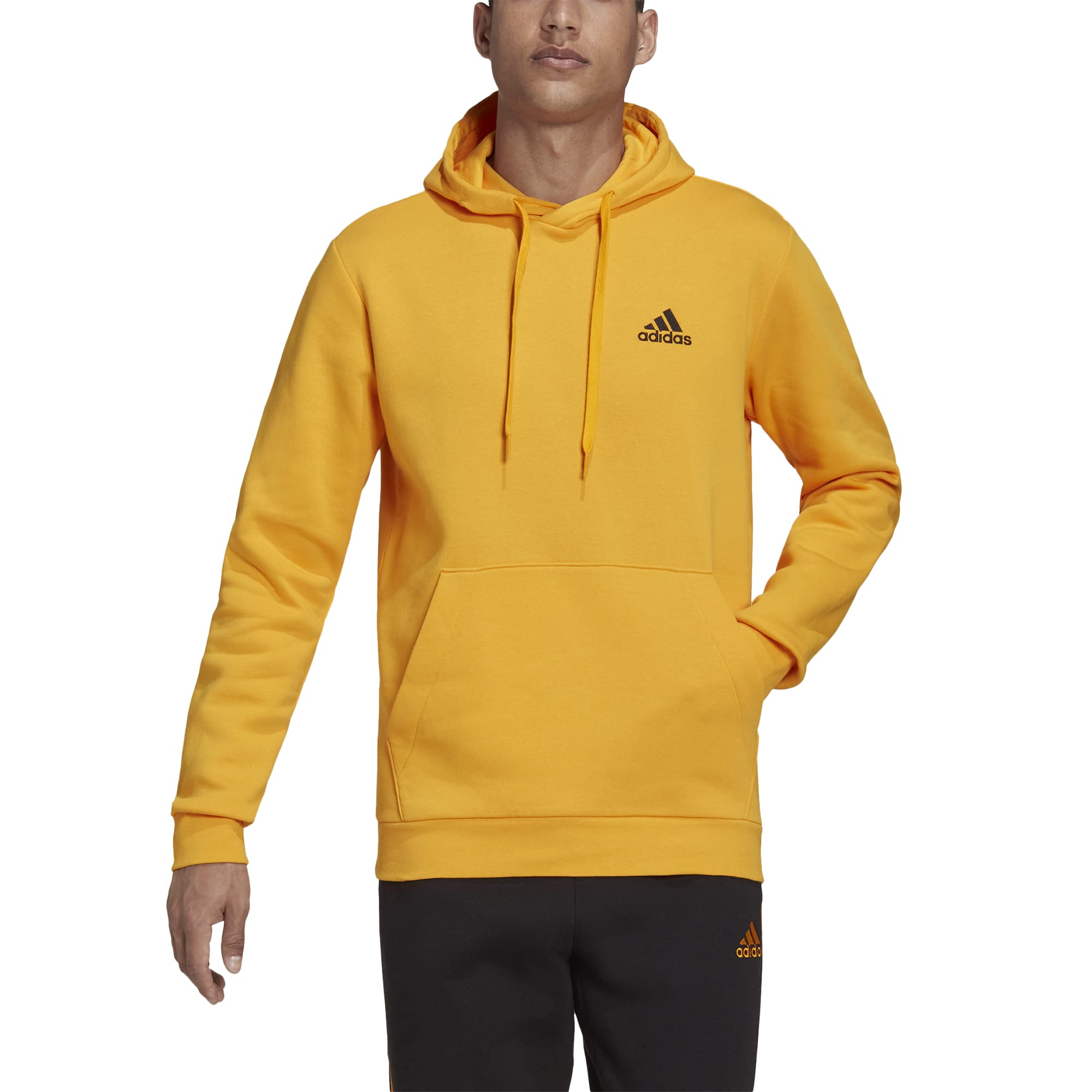 adidas Men's Essentials Fleece Hoodie - Soft & Comfortable Pullover Sweatshirt for Casual Wear, Gym & Outdoor Activities