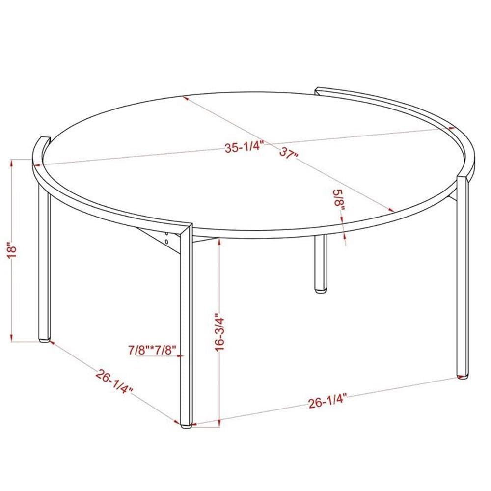 Mordicai Metal Coffee Table Set - Light Gray for Living Room Decor
