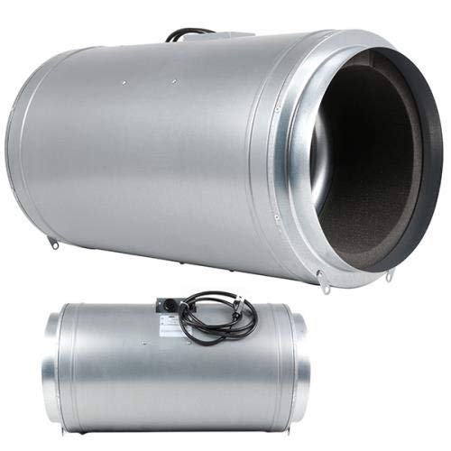 Can-Fan Q-Max 8 Inch 785 CFM Inline Duct Fan - High Performance Ventilation for Grow Rooms, Hydroponics & Indoor Air Circulation