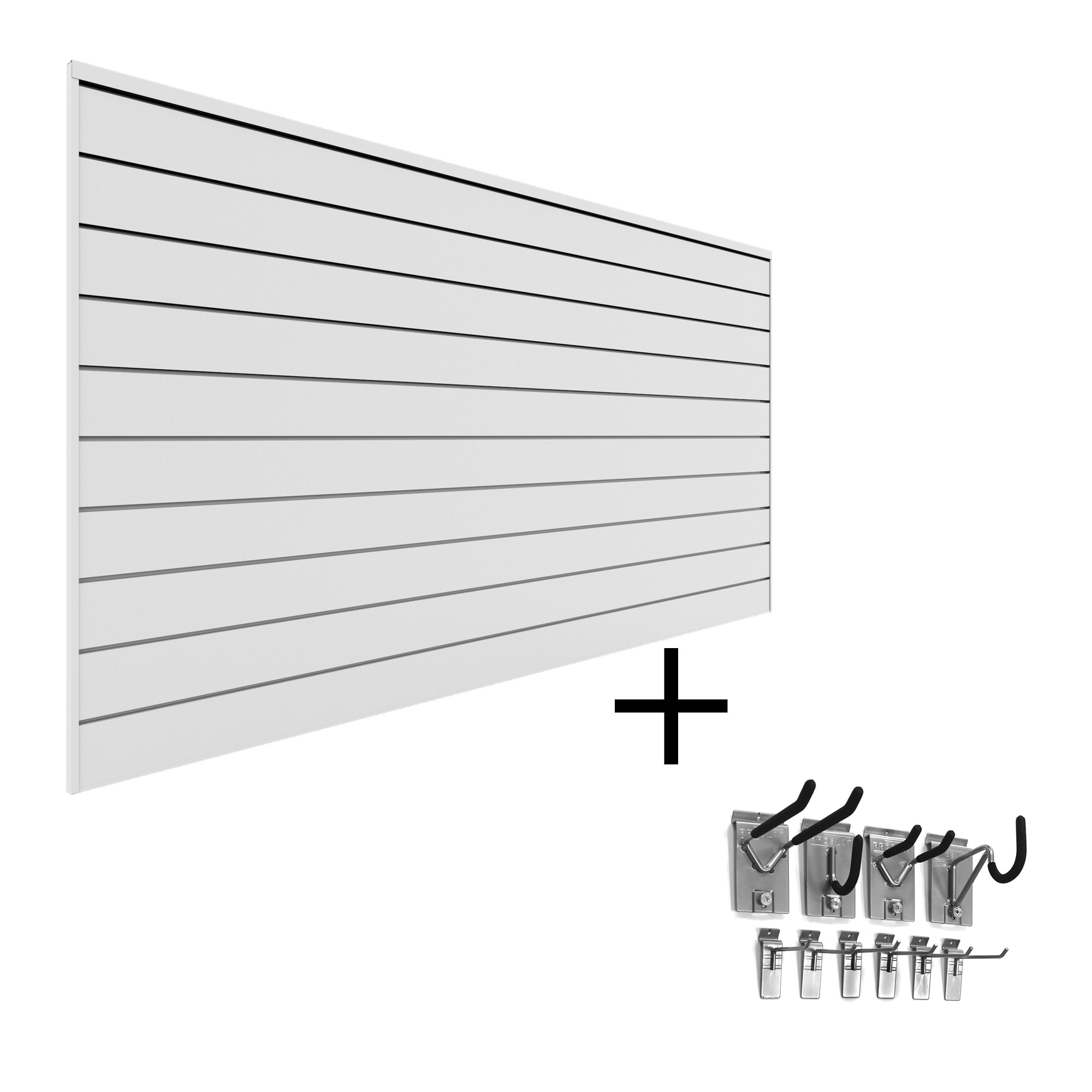 PVC Slatwall Mini Hook Kit Bundle - Heavy Duty Wall Hooks for Retail Display & Garage Organization - Perfect for Hanging Tools, Accessories & Small Items in Stores, Garages & Homes