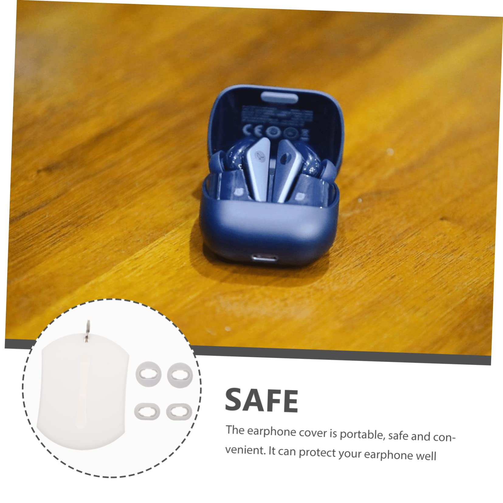 HEMOTON 8-Piece Wireless Earbud Tips Set - Compatible with Samsung Galaxy Buds, AirPods Pro, Noise Cancelling Earphone Accessories - Perfect for Travel, Workout, and Daily Use