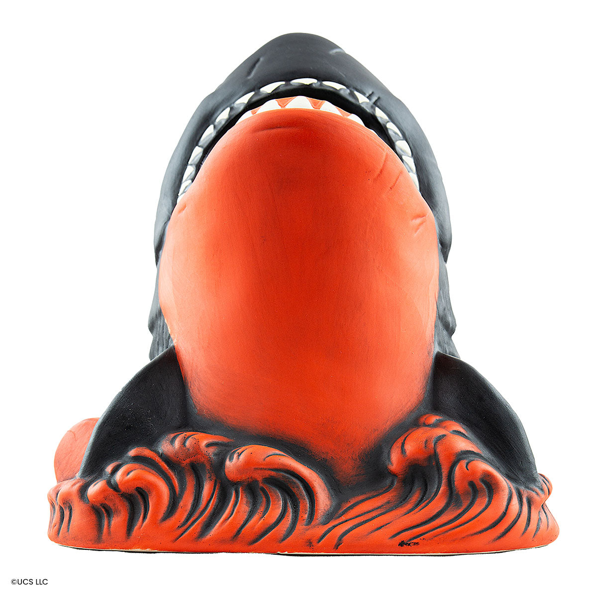 Jaws Tiki Get Out of the Water Variant - Red & Black Collectible Statue for Horror Movie Fans | Perfect for Home Decor, Halloween Party & Movie Themed Gifts