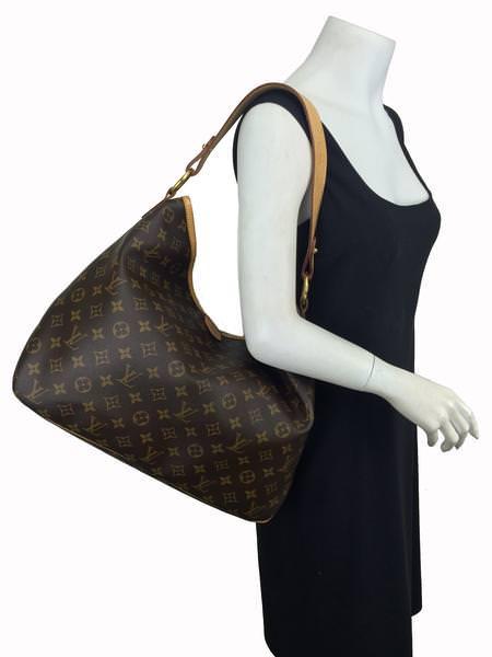 Authentic Louis Vuitton Monogram Canvas Delightful MM Hobo Bag - Luxury Designer Handbag for Women, Perfect for Work, Travel & Everyday Use