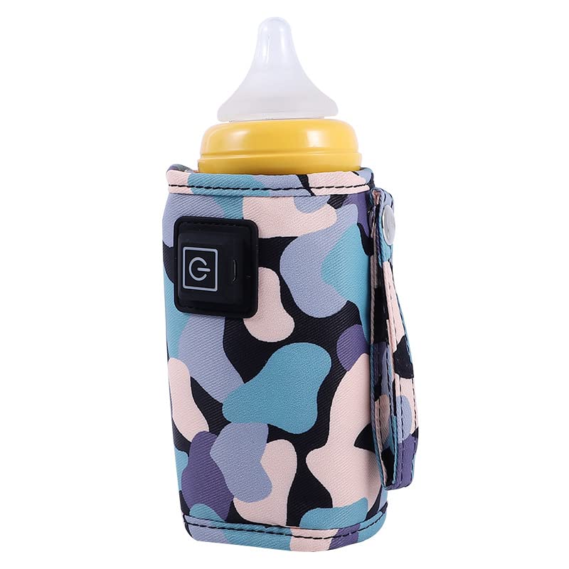 SEADEAR Portable USB Baby Bottle Warmer - 3-Speed Adjustable Freestanding Bottle Heater for Travel, Car, Home & Shopping (Black) | Perfect for On-the-Go Parents, Breast Milk Warming & Formula Heating