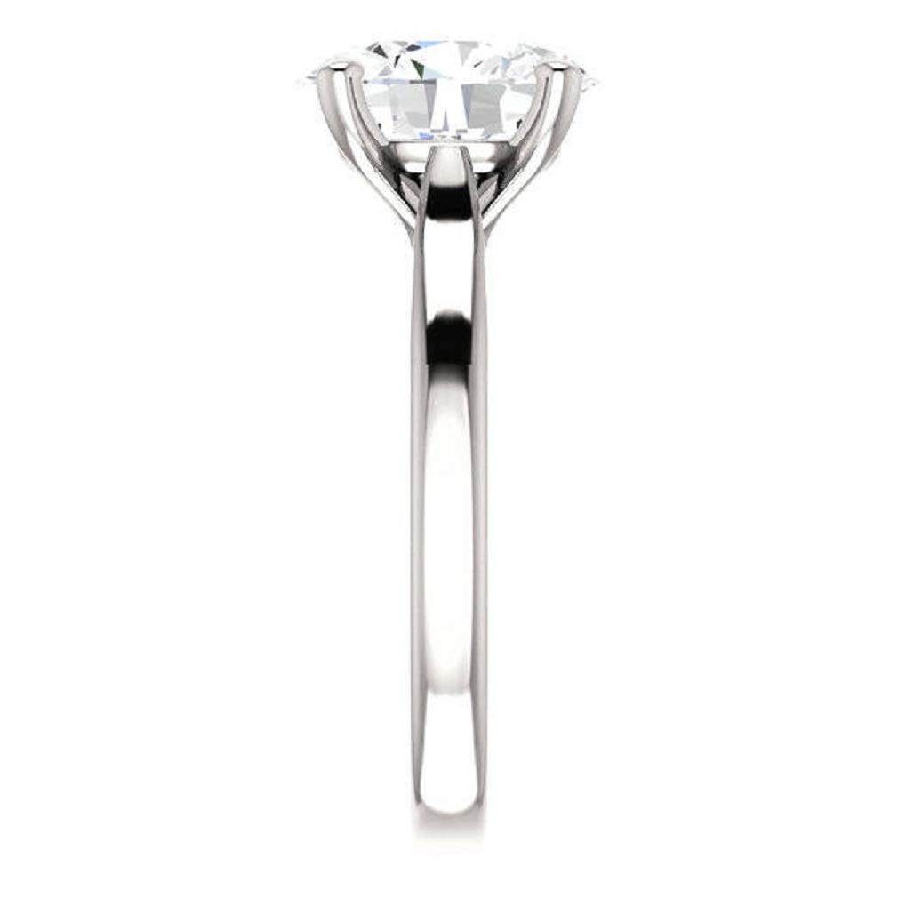3.00Ct Cushion Cut Moissanite Engagement Ring - VVS1 Clarity 925 Sterling Silver Cathedral Wedding Ring - Perfect Gift for Proposal, Anniversary & Special Occasions