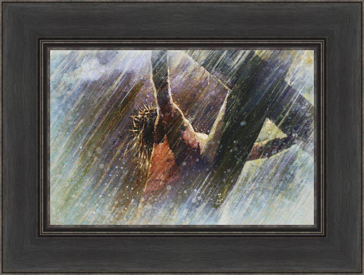 Yongsung Kim Crucifixion Painting - Religious Wall Art for Home & Church Decor - Perfect for Prayer Rooms, Christian Gifts, and Spiritual Spaces