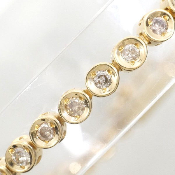18K Yellow Gold Diamond Bracelet with Authentic Certification - Perfect for Weddings, Anniversaries & Special Occasions