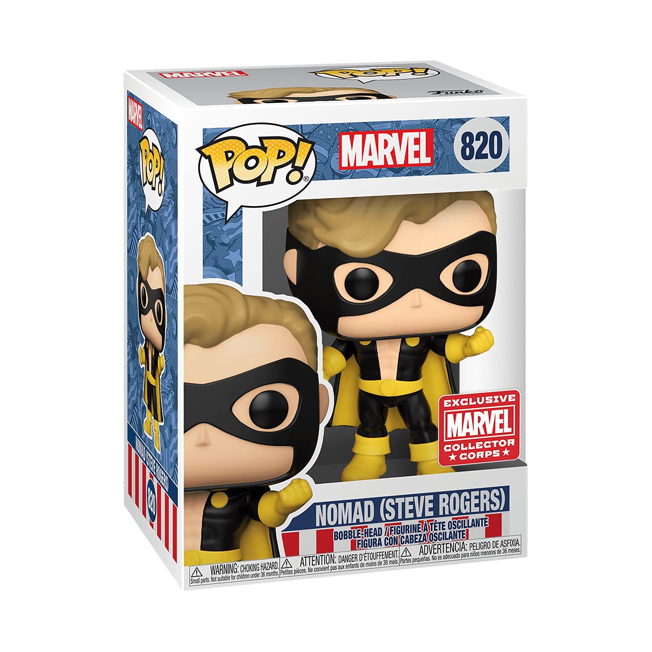 Marvel Nomad Steve Rogers Exclusive Action Figure - Collectible Superhero Toy for Marvel Fans | Perfect for Display, Gifts, and Comic Book Collections