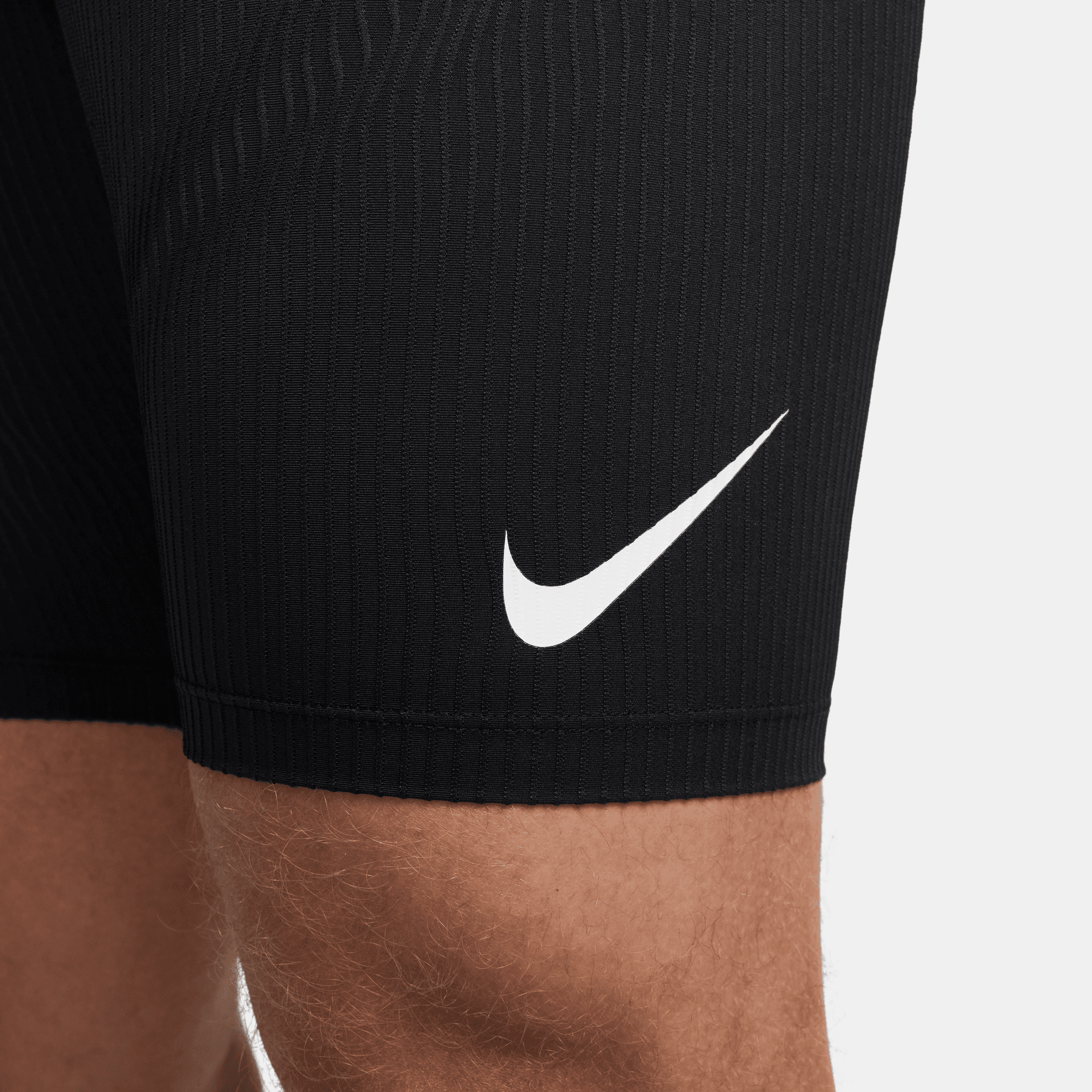 Men's Aeroswift DRI-FIT ADV Running 1/2 Length Tights - Black/Summit White - Moisture-Wicking Compression Pants for Marathon Training & Gym Workouts