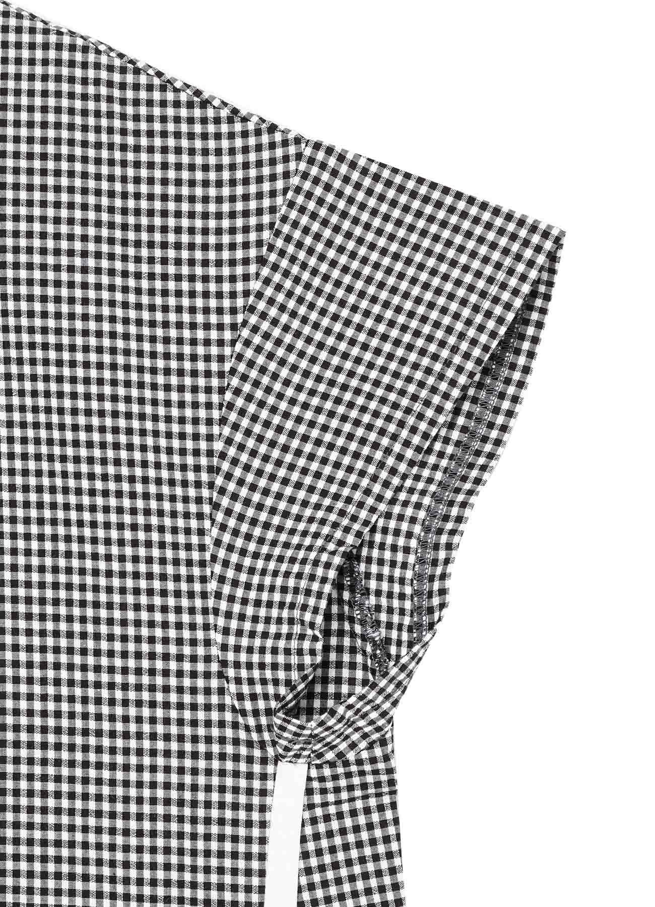 Stylish Cotton Seersucker Plaid One-Piece Dress - Perfect for Summer Outings, Beach Vacations & Casual Wear