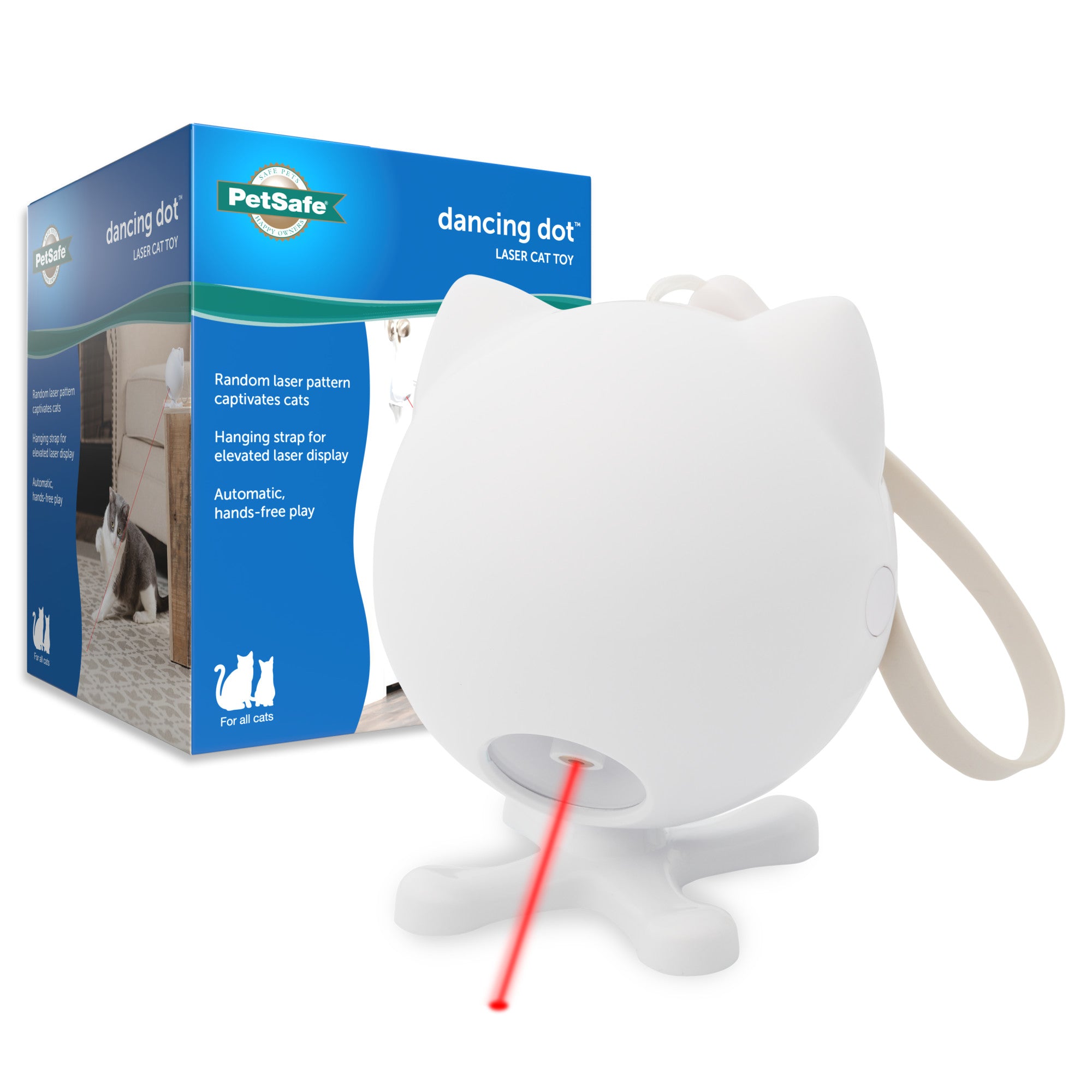 Interactive Automatic Laser Cat Toy - Dancing Dot™ by PetSafe® | Fun Exercise & Play for Indoor Cats | Red Dot Chase Game for Kittens & Adult Cats